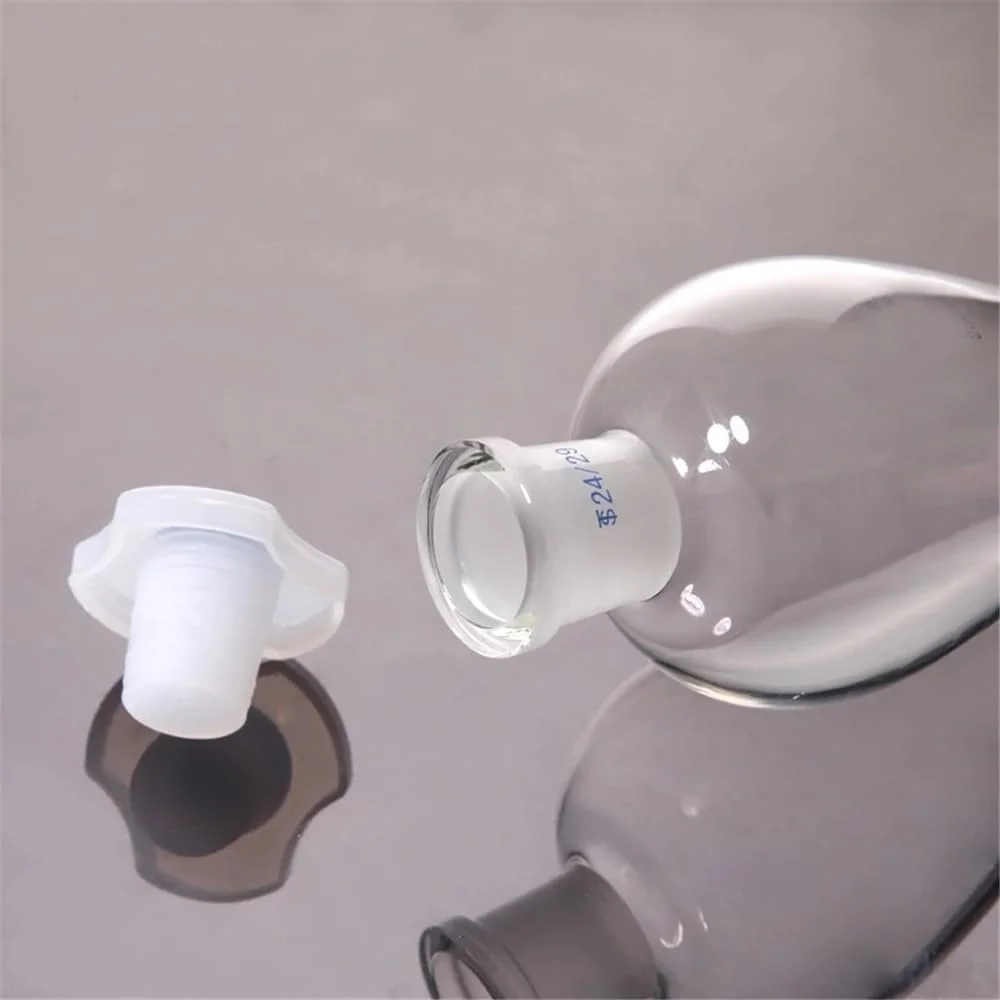 قیف جداکننده گلابی شکل شیشه ای آزمایشگاهی با درپوش شیشه ای (1000 میلی لیتر) قیف جداکننده گلابی شکل شیشه ای آزمایشگاهی با درپوش شیشه ای (1000 میلی لیتر)