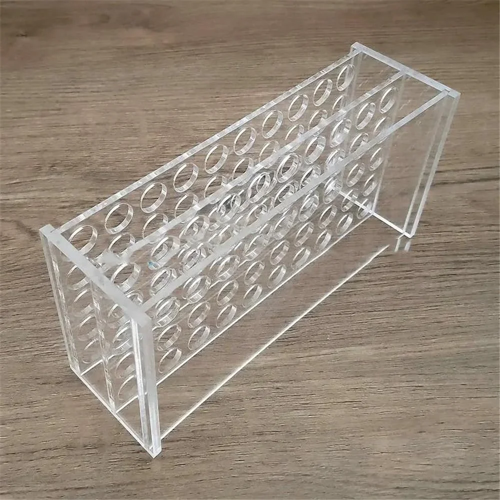 جا لوله ای شیشه ای آزمایشگاهی 1 عددی، شفاف، از جنس شیشه آلی، استند نگهدارنده لوله های سانتریفیوژ، قفسه نگهداری، سایز سوراخ 13/16/19/21/26/31 میلی متر، لوازم مصرفی آزمایشگاهی (21 میلی متر 30 سوراخ) جا لوله ای شیشه ای آزمایشگاهی 1 عددی، شفاف، از جنس شیشه آلی، استند نگهدارنده لوله های سانتریفیوژ، قفسه نگهداری، سایز سوراخ 13/16/19/21/26/31 میلی متر، لوازم مصرفی آزمایشگاهی (21 میلی متر 30 سوراخ)