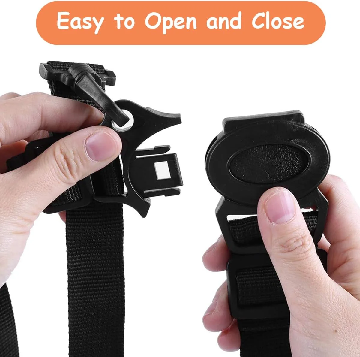 کمربند ایمنی 5 نقطه ای قابل تنظیم کودک HANNEA®، کمربند ایمنی صندلی جهانی با سگک رهاسازی سریع برای کالسکه، صندلی غذا، پرام، صندلی کودک، ایمنی نوزاد