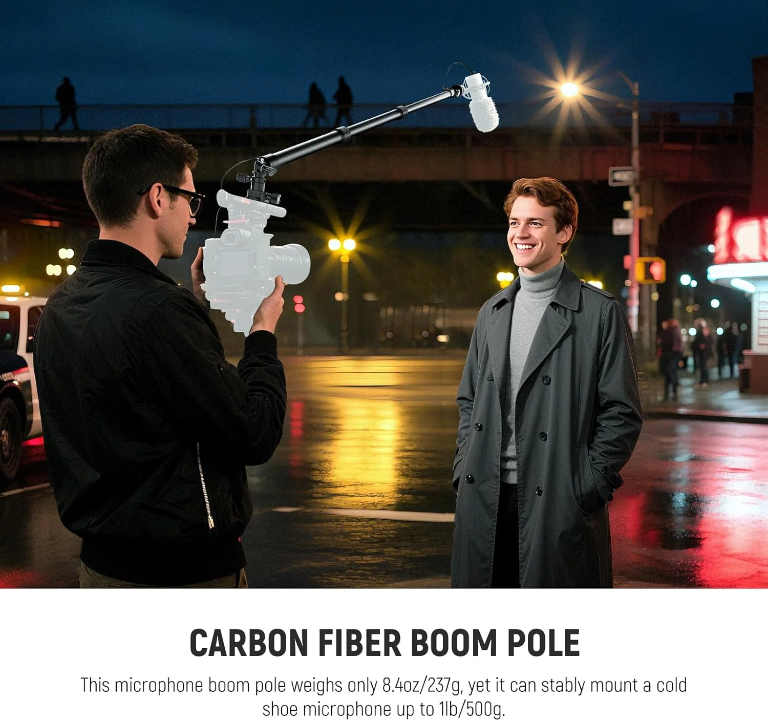 بازوی میکروفون کربنی NEEWER، قابل افزایش طول 44-92 سانتی متر، دارای کابل داخلی 3.5 میلی متری TRS نر به ماده، ناخن ناتو، مانت کفشک سرد، شیب 180 درجه، حداکثر بار 500 گرم، مناسب برای مصاحبه، فیلمسازی، BP01 بازوی میکروفون کربنی NEEWER، قابل افزایش طول 44-92 سانتی متر، دارای کابل داخلی 3.5 میلی متری TRS نر به ماده، ناخن ناتو، مانت کفشک سرد، شیب 180 درجه، حداکثر بار 500 گرم، مناسب برای مصاحبه، فیلمسازی، BP01