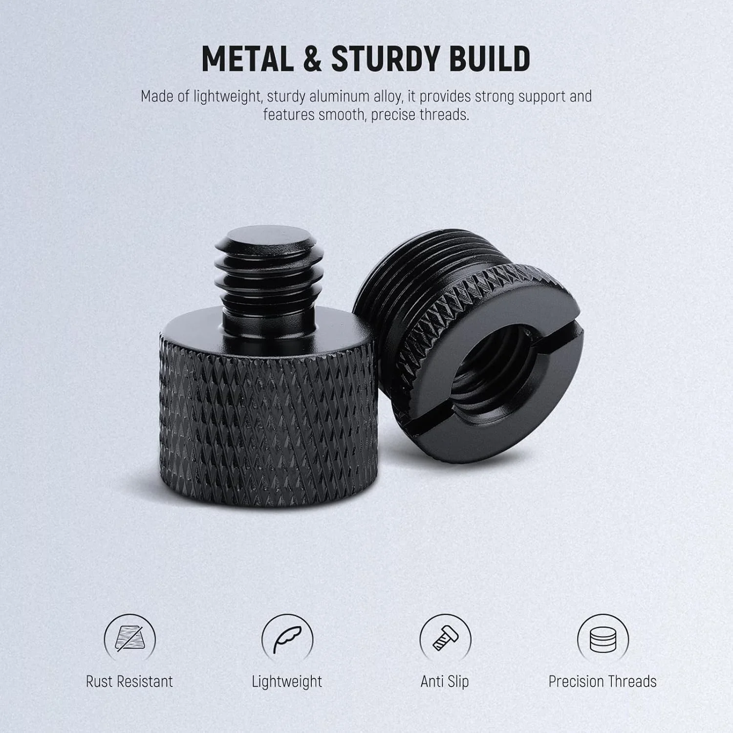 کیت لوازم جانبی آداپتور پایه میکروفون NEEWER، 8 قطعه، شامل آداپتورهای تبدیل مادگی 1/4 اینچ و 3/8 اینچ به نری 5/8 اینچ و مادگی 5/8 اینچ به نری 1/4 اینچ و 3/8 اینچ برای بازوی بوم میکروفون، پایه دوربین سه پایه، HW-43 کیت لوازم جانبی آداپتور پایه میکروفون NEEWER، 8 قطعه، شامل آداپتورهای تبدیل مادگی 1/4 اینچ و 3/8 اینچ به نری 5/8 اینچ و مادگی 5/8 اینچ به نری 1/4 اینچ و 3/8 اینچ برای بازوی بوم میکروفون، پایه دوربین سه پایه، HW-43