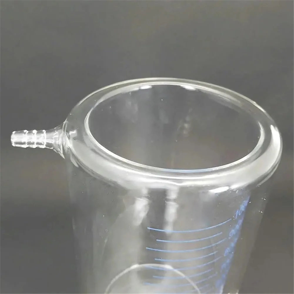 لوازم آزمایشگاهی شیشه ای، یک عدد بشر شیشه ای بوروسیلیکاتی دو جداره مدرج برای آزمایش، 50 تا 1000 میلی لیتر (50 میلی لیتر)