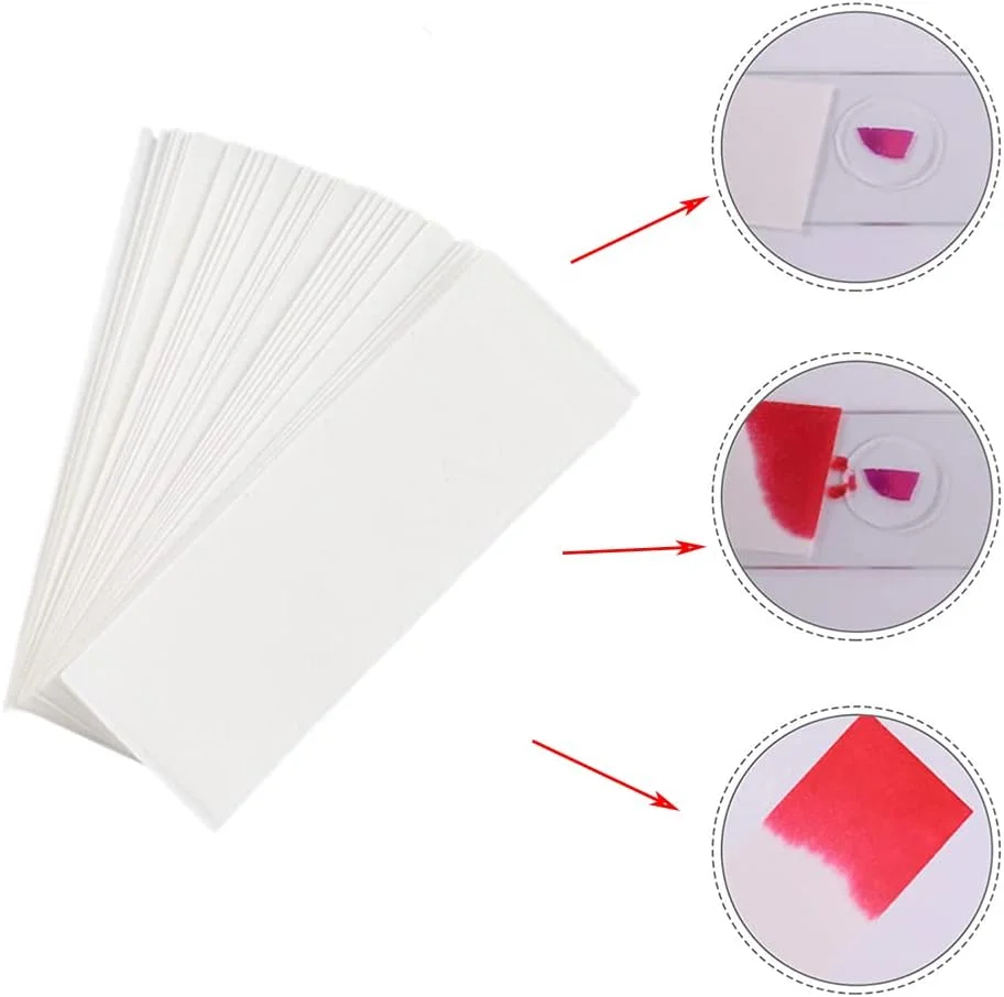 کاغذ فیلتر آزمایشگاهی 100 برگی، لوازم مصرفی آزمایشگاه بیولوژیکی کاغذ تمیز کننده میکروسکوپ برای جذب آب، تمیز کردن و حذف گرد و غبار