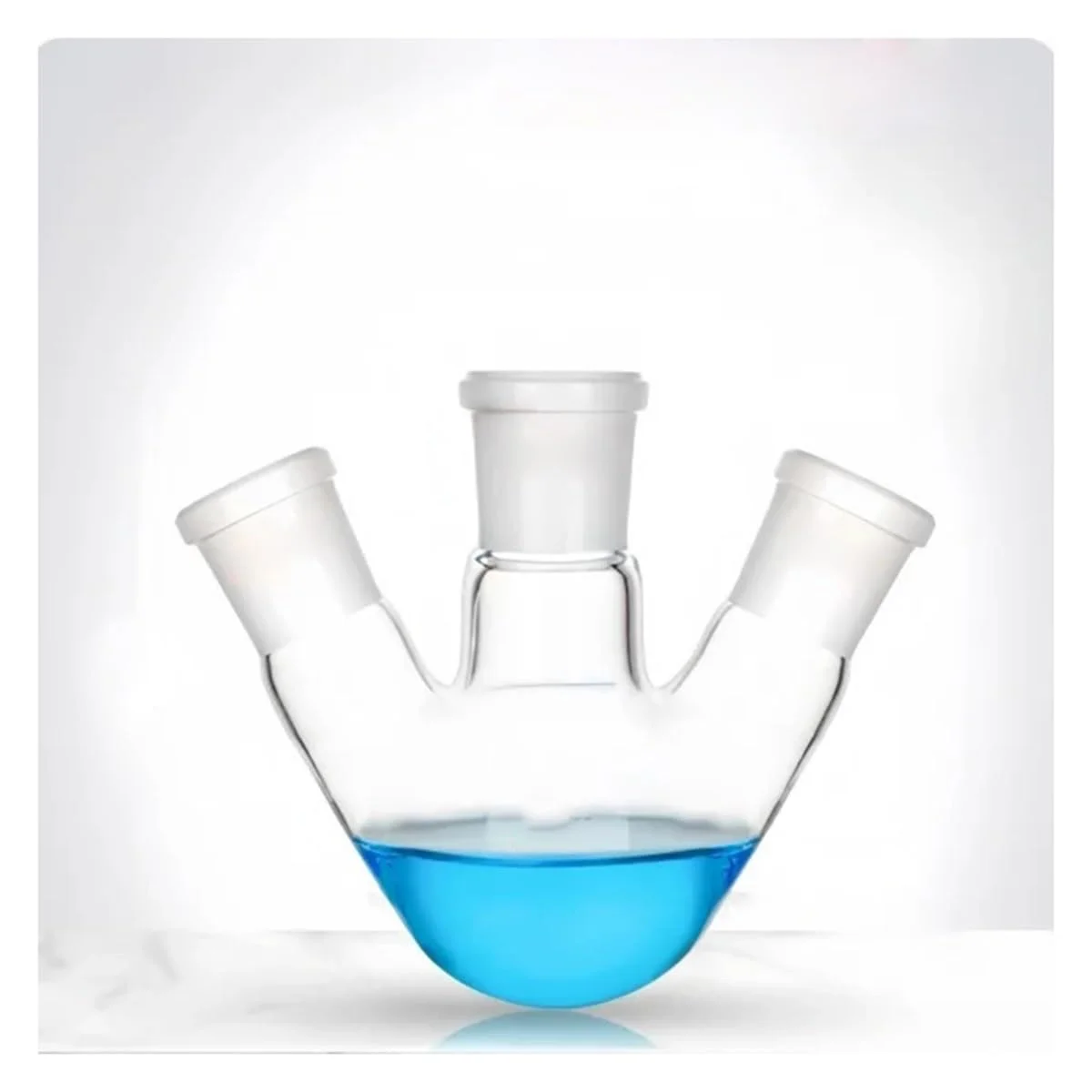 ظروف شیشه ای آزمایشگاهی 10 تا 250 میلی لیتر، فلاسک تقطیر ته گرد سه گردنه مورب، شیشه بوروسیلیکات سه گردنه (5ml 14X14X14) ظروف شیشه ای آزمایشگاهی 10 تا 250 میلی لیتر، فلاسک تقطیر ته گرد سه گردنه مورب، شیشه بوروسیلیکات سه گردنه (5ml 14X14X14)