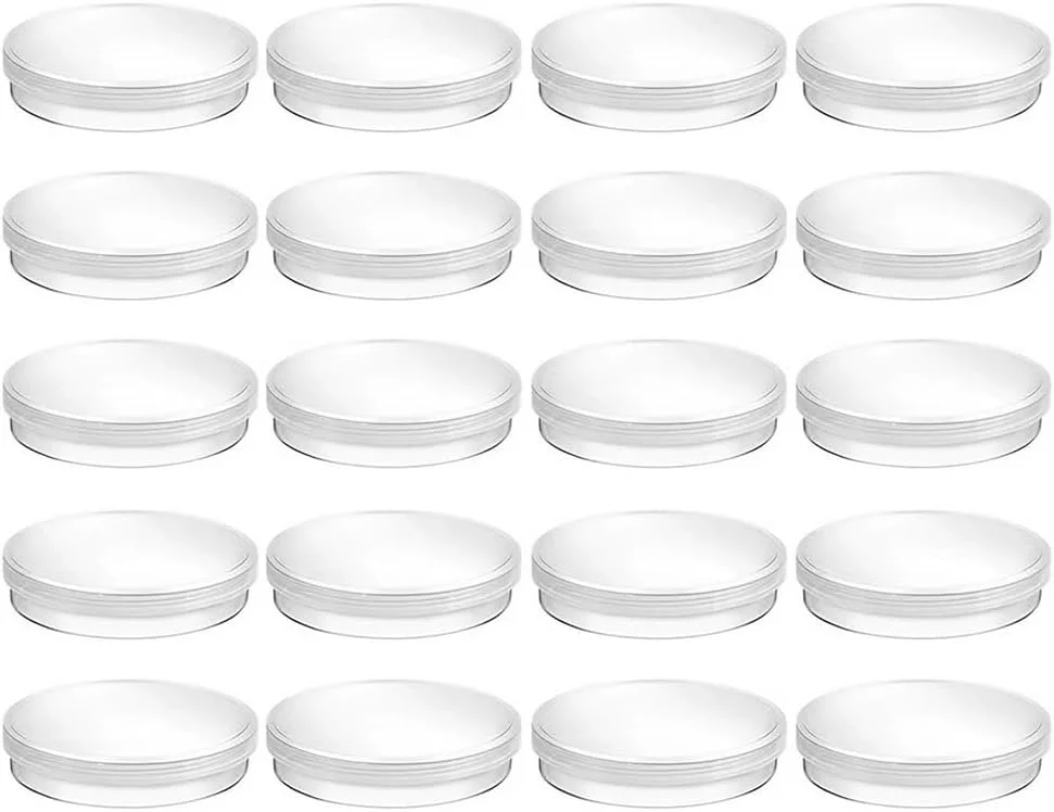 20 عدد پتری دیش 70 میلی متری شفاف و قابل استفاده مجدد برای آزمایشگاه