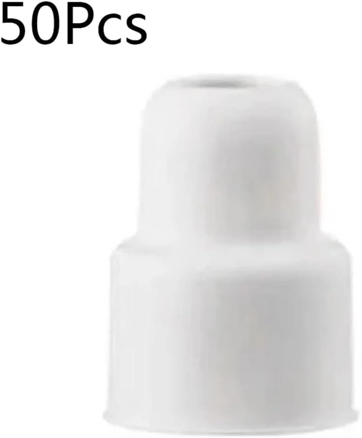 لوازم شیشه ای آزمایشگاهی سایز 14# 19# 24#، 20 عددی و 50 عددی، درپوش لاستیکی آزمایشگاهی، پلاگ لاستیکی معکوس برای بطری های آزمایشگاهی (شماره 24، 50 عدد)