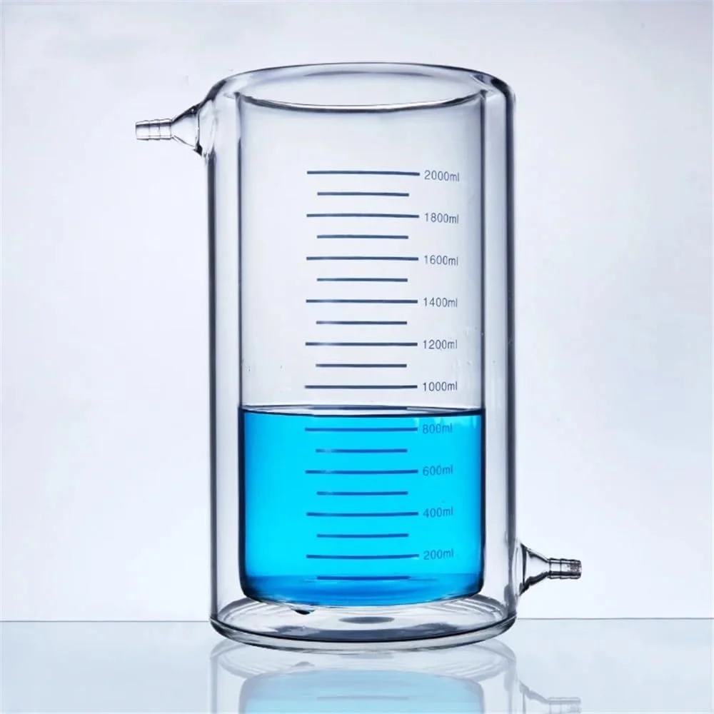 ظروف شیشه ای آزمایشگاهی ضخیم دو لایه مقاوم در برابر حرارت بشر ژاکت دار شیشه ای راکتور نوری تجهیزات آزمایشگاهی (1000 میلی لیتر) ظروف شیشه ای آزمایشگاهی ضخیم دو لایه مقاوم در برابر حرارت بشر ژاکت دار شیشه ای راکتور نوری تجهیزات آزمایشگاهی (1000 میلی لیتر)