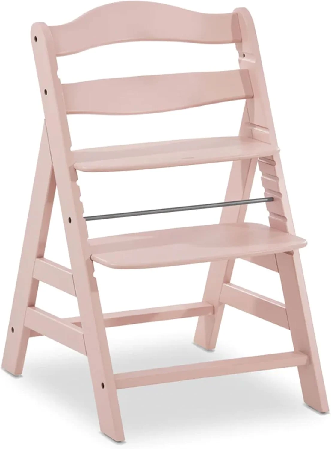 صندلی غذای چوبی هاوک مدل Alpha+، رز - چوب راش دارای گواهینامه FSC، مناسب از 6 ماهگی تا بزرگسالی، صندلی غذاخوری و سرگرمی کودک