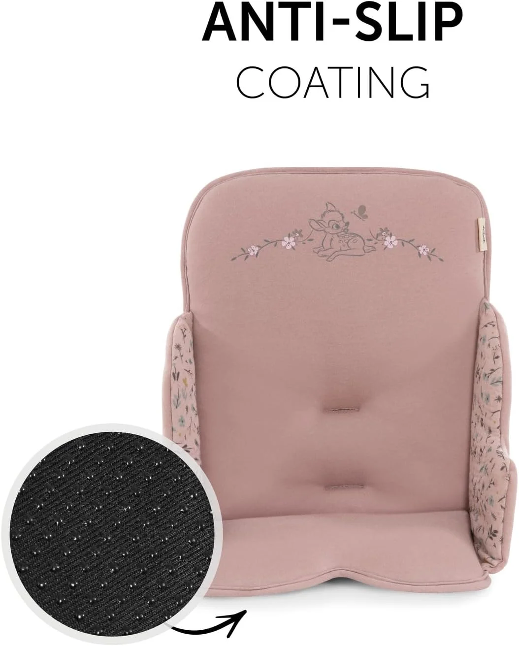 بالشتک صندلی کودک هاوک دیزنی برای صندلی های بلند آلفا پلاس، بتا پلاس و آرکتا - بالشتک نرم با پوشش ضد لغزش و پشتی بلند (بامبی رز) بالشتک صندلی کودک هاوک دیزنی برای صندلی های بلند آلفا پلاس، بتا پلاس و آرکتا - بالشتک نرم با پوشش ضد لغزش و پشتی بلند (بامبی رز)