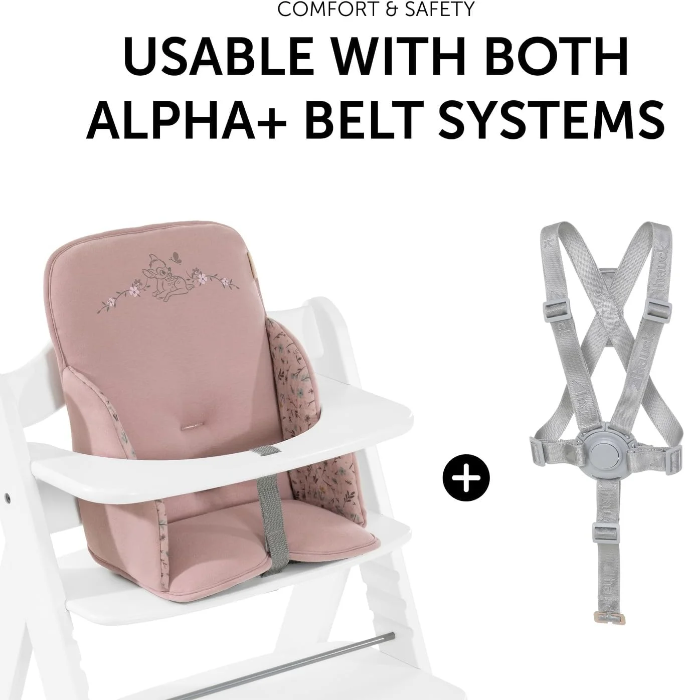 بالشتک صندلی کودک هاوک دیزنی برای صندلی های بلند آلفا پلاس، بتا پلاس و آرکتا - بالشتک نرم با پوشش ضد لغزش و پشتی بلند (بامبی رز) بالشتک صندلی کودک هاوک دیزنی برای صندلی های بلند آلفا پلاس، بتا پلاس و آرکتا - بالشتک نرم با پوشش ضد لغزش و پشتی بلند (بامبی رز)