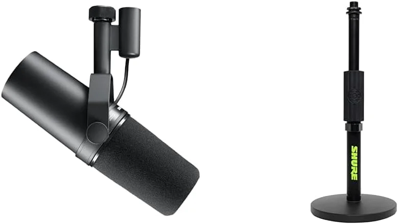 میکروفون Shure SM7B به همراه پایه رومیزی گرد 6 اینچی میکروفون Shure SM7B به همراه پایه رومیزی گرد 6 اینچی