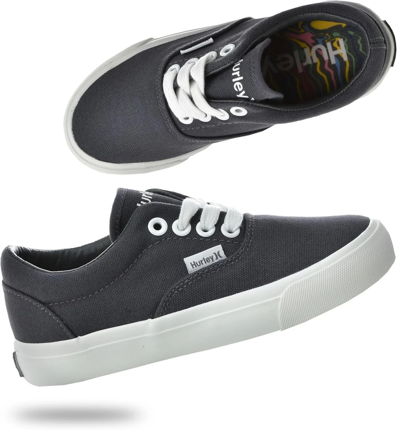 کفش کتانی بندی بچه گانه Hurley Marley، کفش اسکیت برد ساق کوتاه برای کودکان، کفش ورزشی برای پسران و دختران
