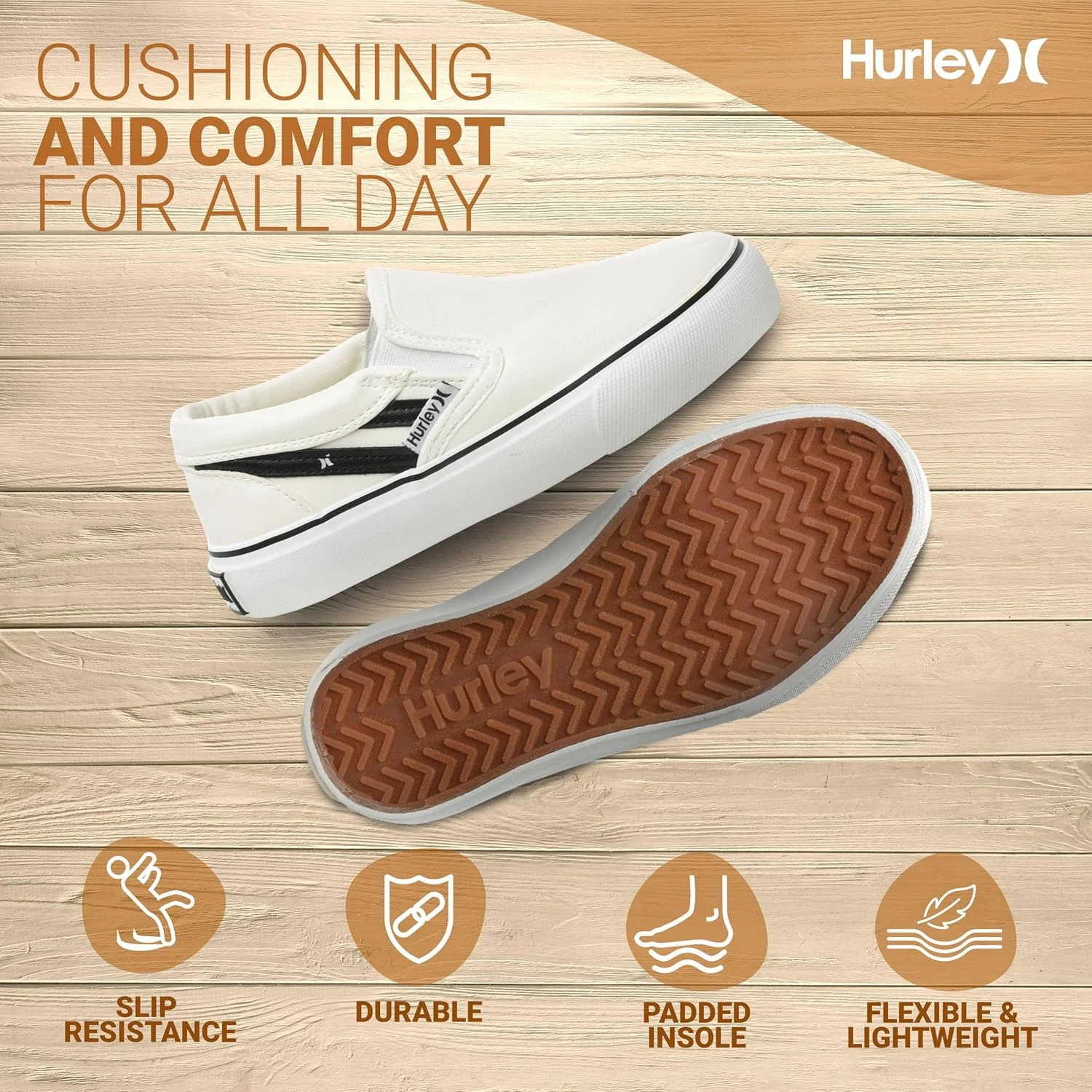 کفشهای اسنیکرز راحتی لغزنده Hurley Kenji - کفشهای سبک، تنفسپذیر و شیک برای پسران و دختران کفشهای اسنیکرز راحتی لغزنده Hurley Kenji - کفشهای سبک، تنفسپذیر و شیک برای پسران و دختران