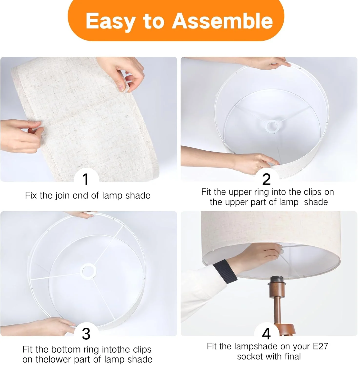 آباژور استوانه ای کرم رنگ OUTON برای چراغ های ایستاده، 30.5 سانتی متر بالا x 30.5 سانتی متر پایین x 23 سانتی متر ارتفاع، مونتاژ آسان، جایگزینی کلاهک پارچه ای برای چراغ های رومیزی و چراغ های کنار تخت (عنکبوتی 4.2 سانتی متری) آباژور استوانه ای کرم رنگ OUTON برای چراغ های ایستاده، 30.5 سانتی متر بالا x 30.5 سانتی متر پایین x 23 سانتی متر ارتفاع، مونتاژ آسان، جایگزینی کلاهک پارچه ای برای چراغ های رومیزی و چراغ های کنار تخت (عنکبوتی 4.2 سانتی متری)