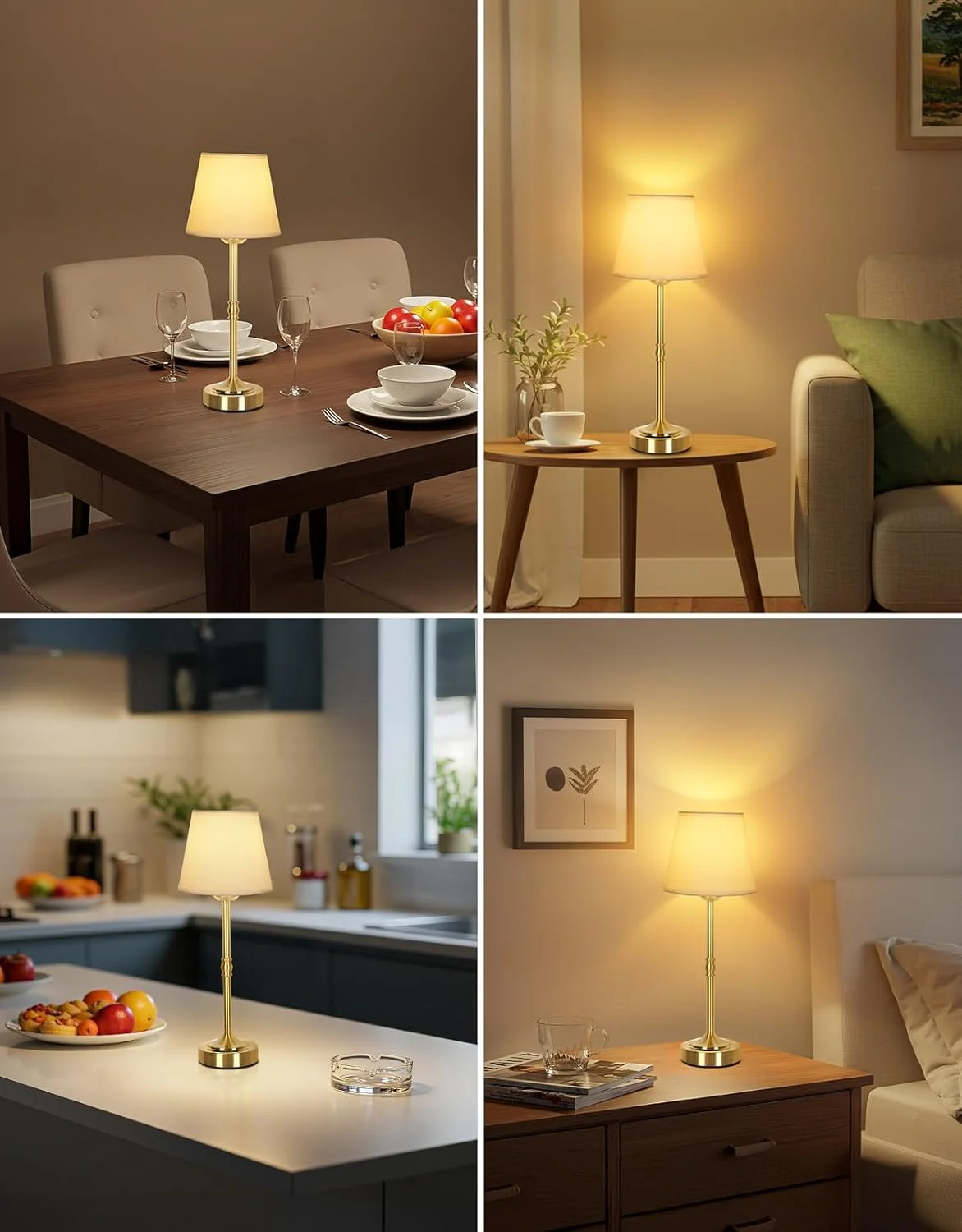 چراغهای رومیزی LED بیسیم باتریدار OUTON با نشانگر شارژ - لمسی و قابل تنظیم نور، 3 رنگ نور (3000 کلوین - 6500 کلوین)، 4000 میلی آمپر ساعت، قابل شارژ با USB-C، 60 ساعت زمان کارکرد - مناسب برای اتاق خواب، اتاق نشیمن چراغهای رومیزی LED بیسیم باتریدار OUTON با نشانگر شارژ - لمسی و قابل تنظیم نور، 3 رنگ نور (3000 کلوین - 6500 کلوین)، 4000 میلی آمپر ساعت، قابل شارژ با USB-C، 60 ساعت زمان کارکرد - مناسب برای اتاق خواب، اتاق نشیمن