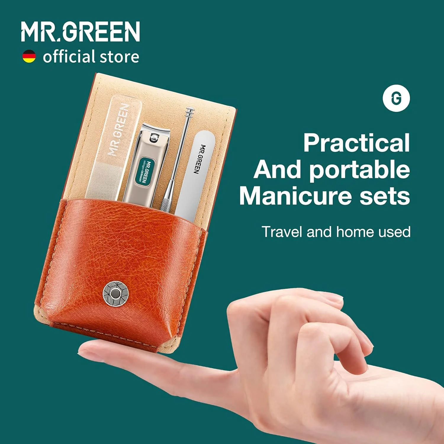 ست مانیکور قابل حمل MR.GREEN، کیت پدیکور، ابزار ناخن گیر استیل ضد زنگ، جعبه هدیه قیچی ناخن مسافرتی (مدل 2 مجموعه 3 عددی) ست مانیکور قابل حمل MR.GREEN، کیت پدیکور، ابزار ناخن گیر استیل ضد زنگ، جعبه هدیه قیچی ناخن مسافرتی (مدل 2 مجموعه 3 عددی)