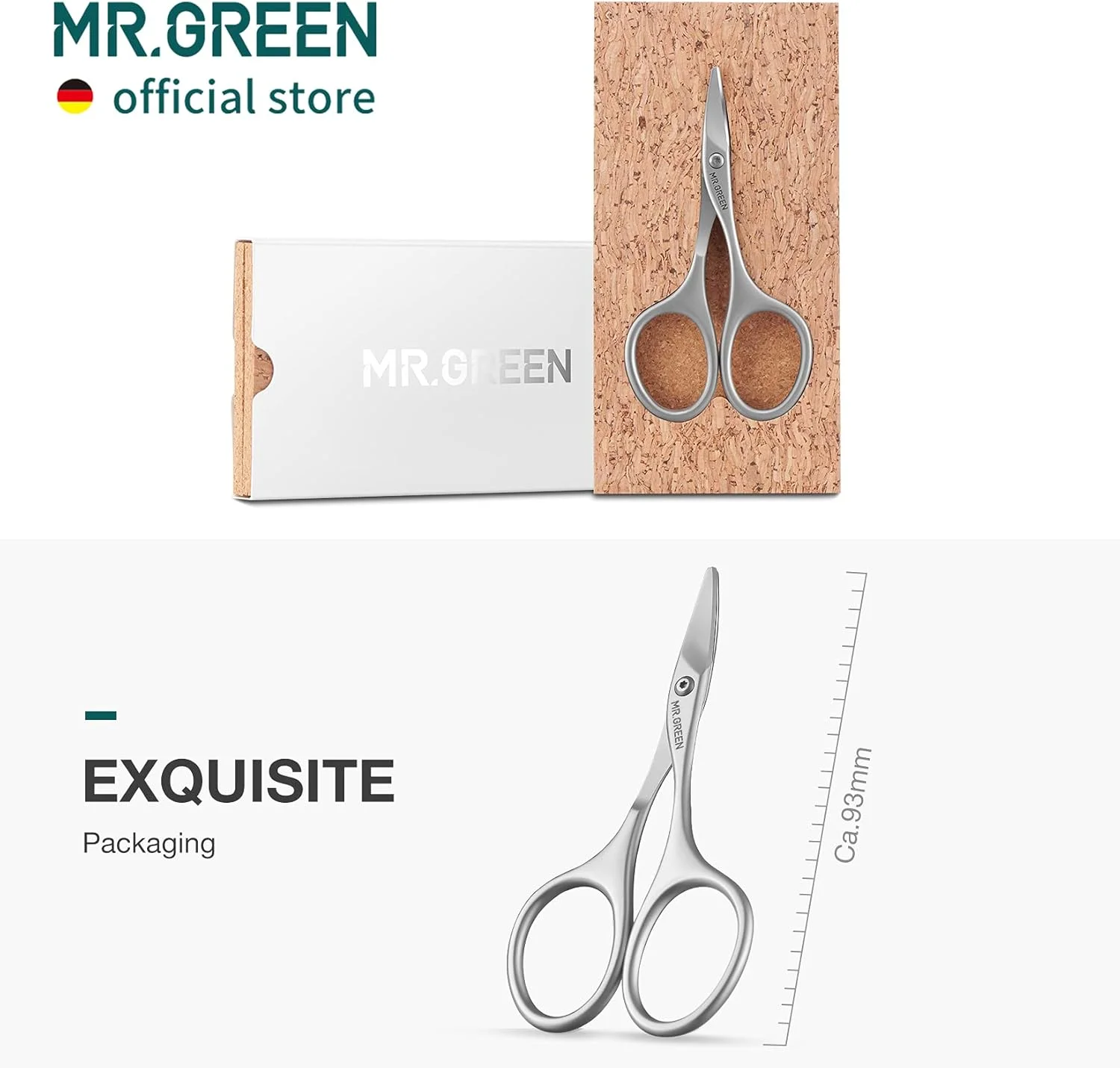 قیچی ناخن نوزاد MR.GREEN، قیچی ایمن برای مراقبت از ناخن، ابزار مانیکور و پیرایش ناخن مناسب نوزاد (قیچی ناخن)