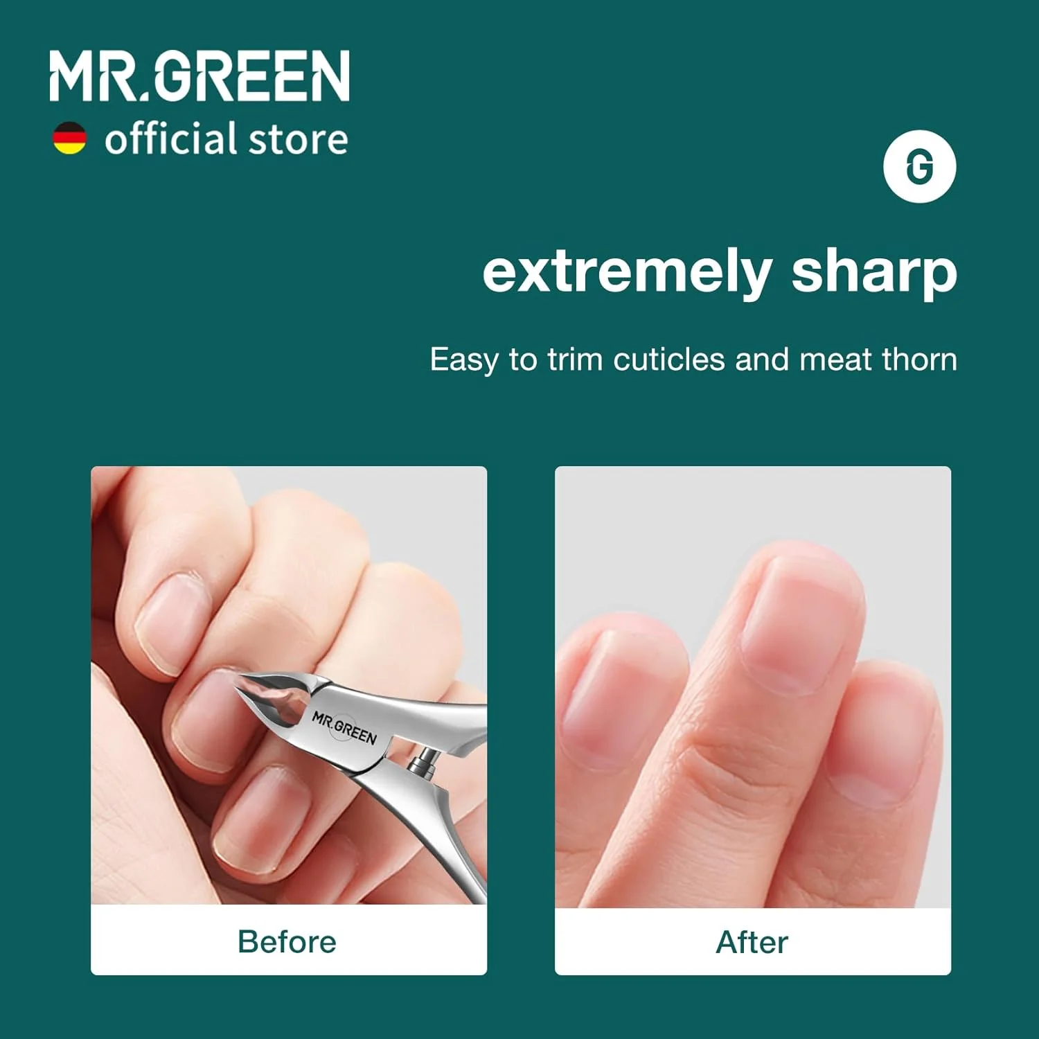 قیچی مانیکور MR.GREEN، قیچی کوتیکول نوآورانه، انبر فنری یکپارچه، از بین برنده پوست مرده، ابزار زیبایی مانیکور (انبر کوتیکول + پوشر مانیکور) قیچی مانیکور MR.GREEN، قیچی کوتیکول نوآورانه، انبر فنری یکپارچه، از بین برنده پوست مرده، ابزار زیبایی مانیکور (انبر کوتیکول + پوشر مانیکور)