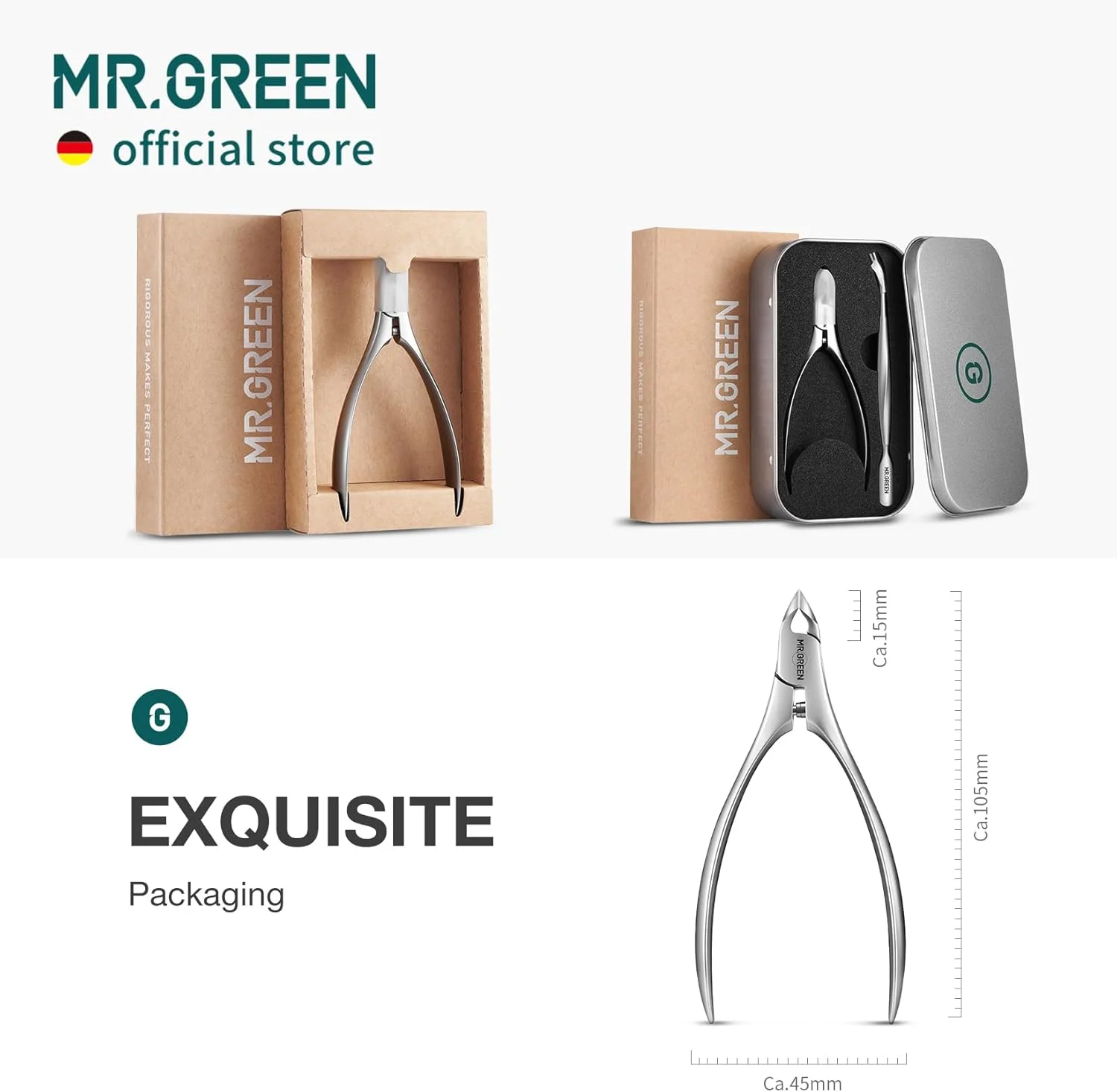 قیچی مانیکور MR.GREEN، قیچی کوتیکول نوآورانه، انبر فنری یکپارچه، از بین برنده پوست مرده، ابزار زیبایی مانیکور (انبر کوتیکول + پوشر مانیکور) قیچی مانیکور MR.GREEN، قیچی کوتیکول نوآورانه، انبر فنری یکپارچه، از بین برنده پوست مرده، ابزار زیبایی مانیکور (انبر کوتیکول + پوشر مانیکور)