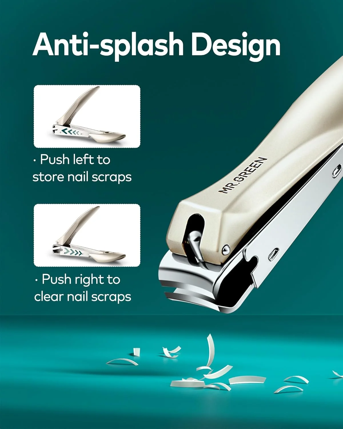 ست سه عددی ناخن گیر MR.GREEN، ناخن گیر استیل ضد زنگ آلمانی به همراه سوهان ناخن، ناخن گیر ضد پاشش با محفظه جمع آوری، ناخن گیر حرفه ای انگشت دست و پا به همراه کیف چرمی نفیس برای آقایان و بانوان ست سه عددی ناخن گیر MR.GREEN، ناخن گیر استیل ضد زنگ آلمانی به همراه سوهان ناخن، ناخن گیر ضد پاشش با محفظه جمع آوری، ناخن گیر حرفه ای انگشت دست و پا به همراه کیف چرمی نفیس برای آقایان و بانوان
