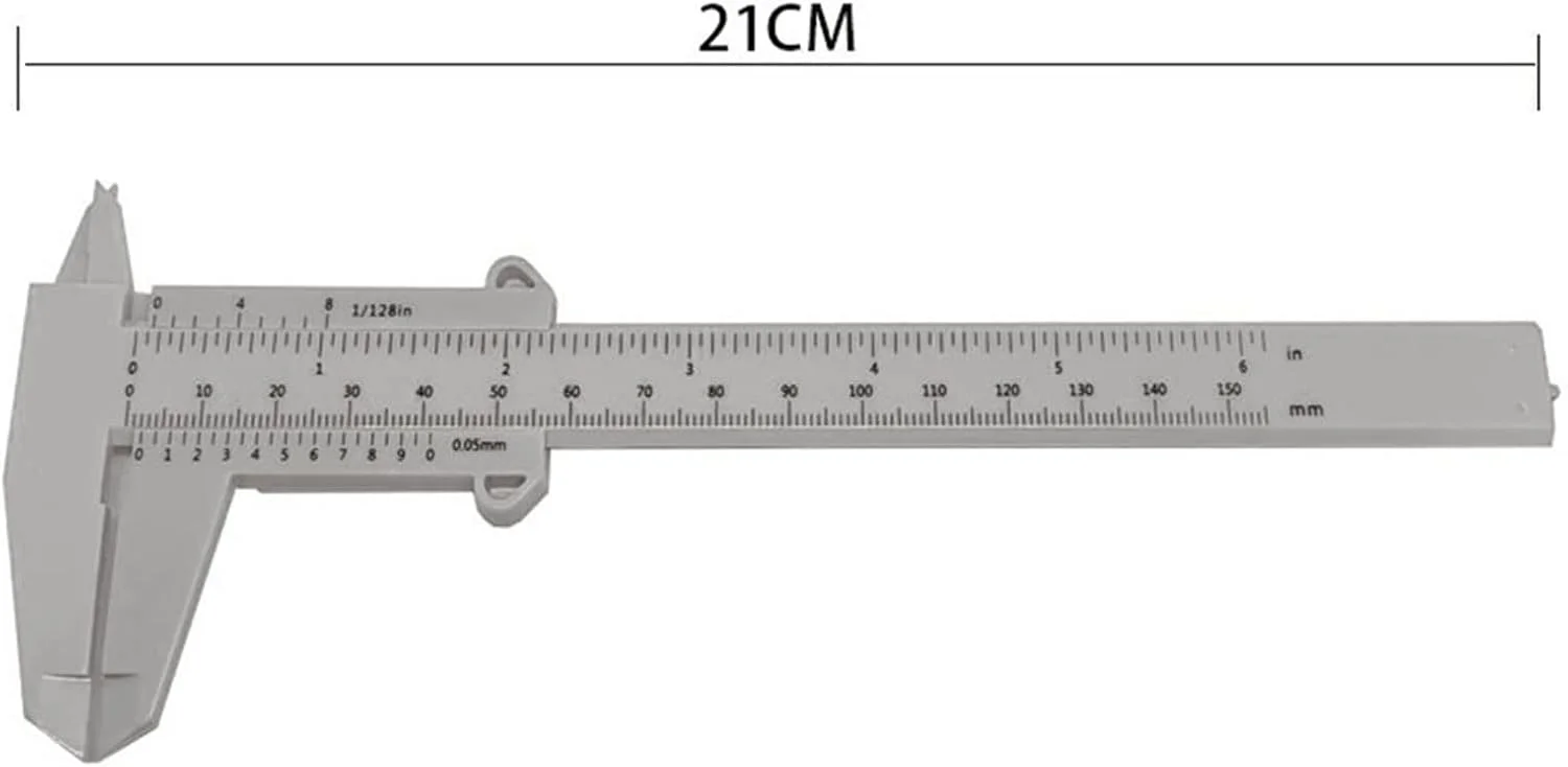 کولیس اندازه گیری WANAM، کولیس ورنیه، ابزار اندازه گیری عمق دهانه، قطر، مینی گیج کشویی، خط کش میکرومتر، ابزار آلات اندازه گیری (رنگ: قهوه ای)