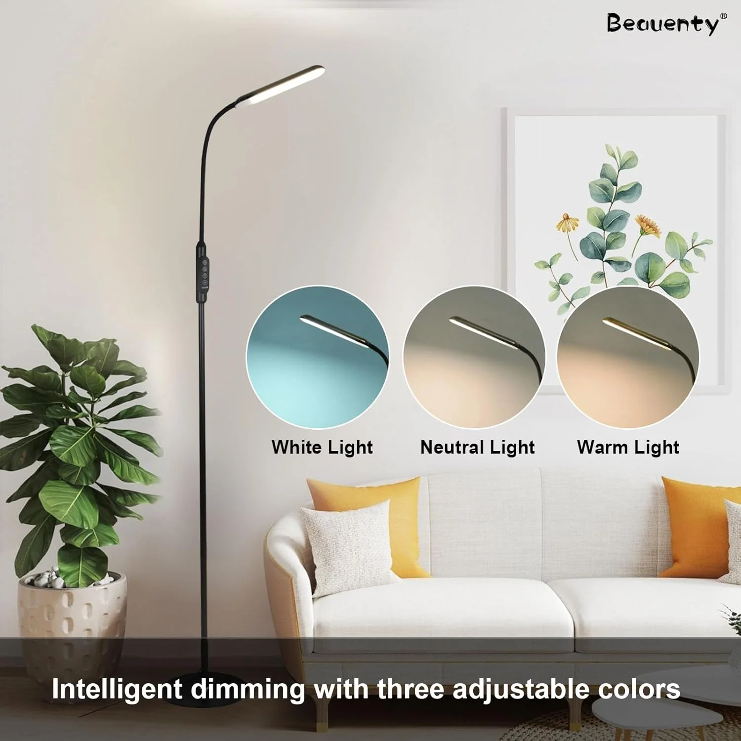 چراغ ایستاده کنار سالنی Beauenty، دارای 3 دمای رنگی، چراغ مطالعه 12 وات، چراغ های LED کم نور شونده برای اتاق نشیمن، حالت چراغ رومیزی قابل تنظیم، دوشاخه اروپایی (مشکی) چراغ ایستاده کنار سالنی Beauenty، دارای 3 دمای رنگی، چراغ مطالعه 12 وات، چراغ های LED کم نور شونده برای اتاق نشیمن، حالت چراغ رومیزی قابل تنظیم، دوشاخه اروپایی (مشکی)