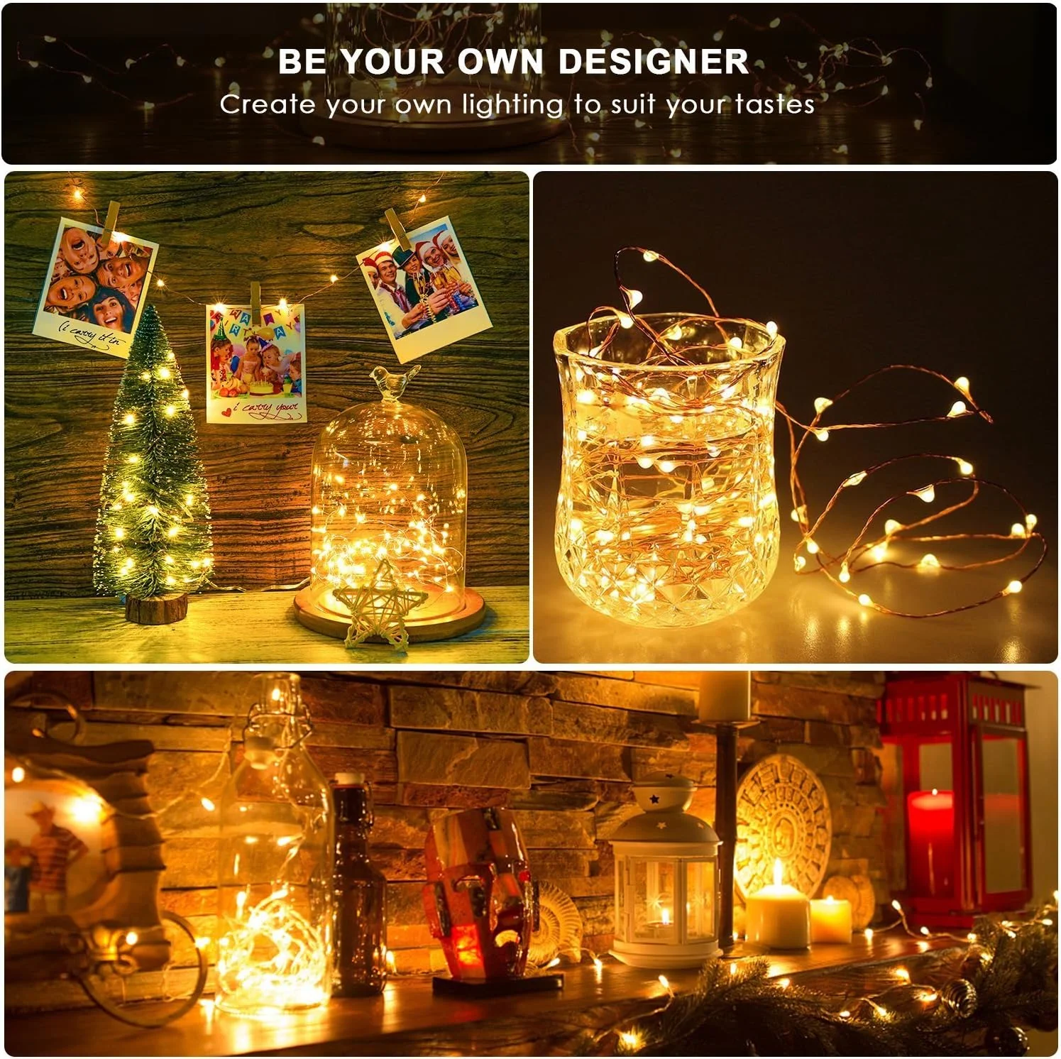 ANJAYLIA بسته 2 عددی 10 متری چراغ های پری 100 LED با باتری، چراغ های رشته ای ضد آب چشمک زن، چراغ های کرم شب تاب سیم مسی با تایمر کنترل از راه دور، سفید گرم ANJAYLIA بسته 2 عددی 10 متری چراغ های پری 100 LED با باتری، چراغ های رشته ای ضد آب چشمک زن، چراغ های کرم شب تاب سیم مسی با تایمر کنترل از راه دور، سفید گرم