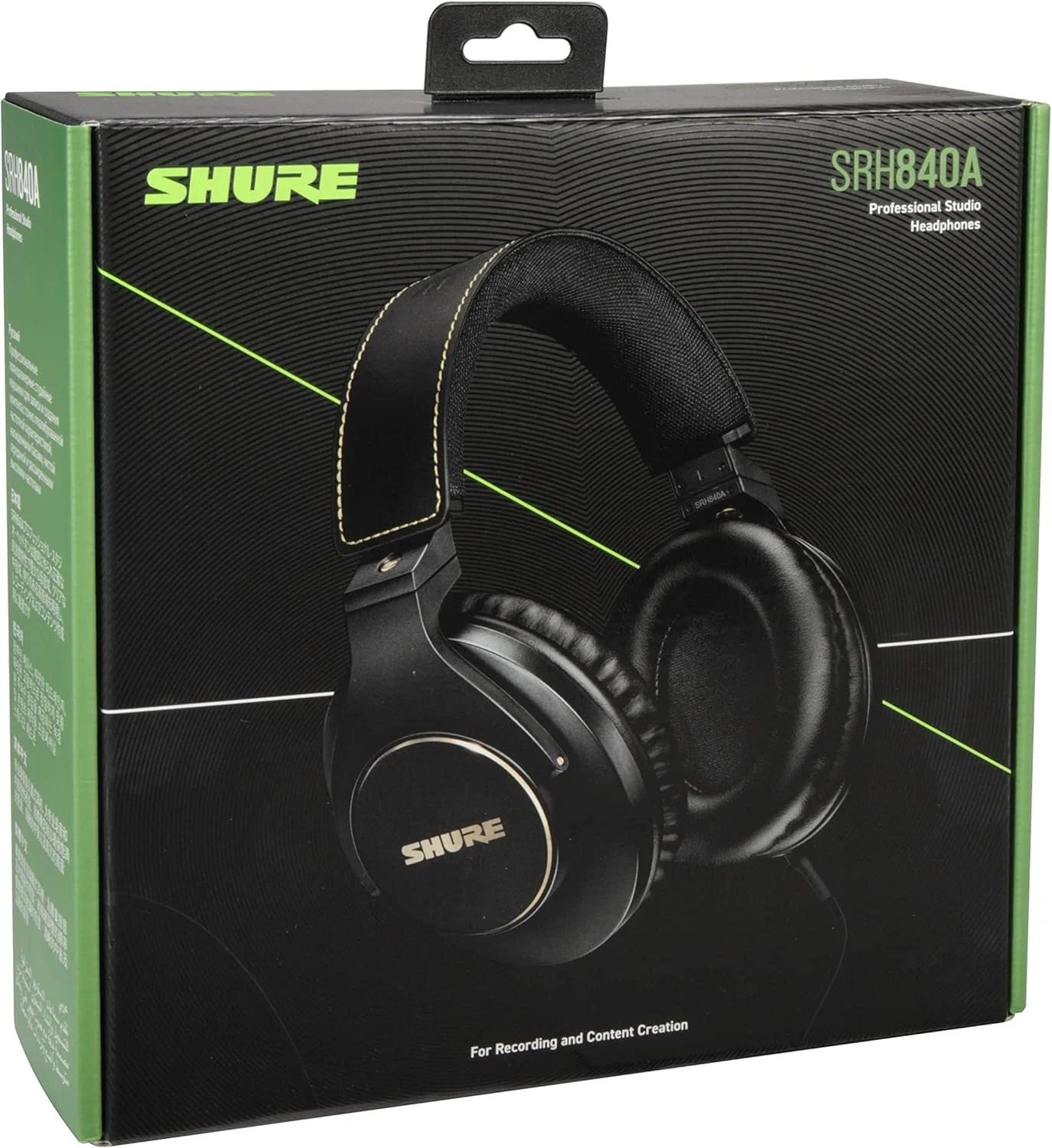 هدفون استودیویی حرفه ای Shure SRH840A، راحتی عالی، بیس غنی، صدای دقیق، صدای دقیق و با جزئیات، کابل جداشدنی، مشکی، سیمی هدفون استودیویی حرفه ای Shure SRH840A، راحتی عالی، بیس غنی، صدای دقیق، صدای دقیق و با جزئیات، کابل جداشدنی، مشکی، سیمی