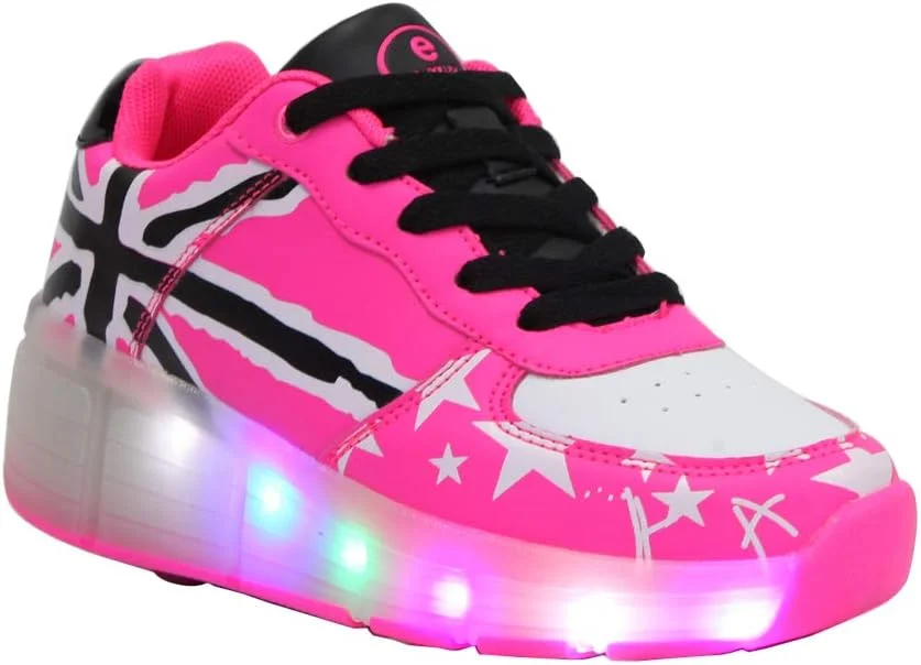 کفش های اسکیت غلتکی شارژی LED هفت رنگ SDSPEED برای کودکان با کفش های تک چرخ ورزشی کفش های اسکیت غلتکی شارژی LED هفت رنگ SDSPEED برای کودکان با کفش های تک چرخ ورزشی