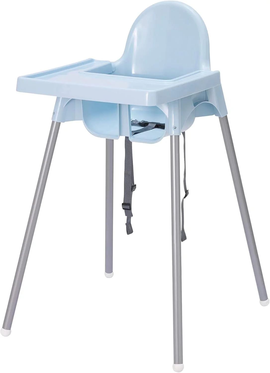 صندلی غذای کودک ایکیا مدل Antilop به همراه سینی و کمربند ایمنی (آبی)