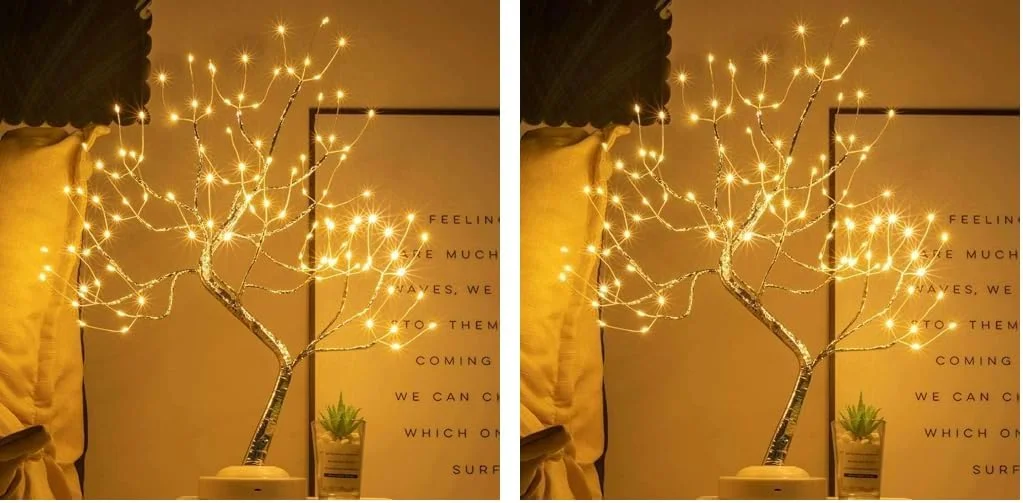 چراغ خواب درخت سولفر با دکمه لمسی، 36 LED مرواریدی، چراغ پری اتاق کودک، چراغهای درختی با باتری و USB، چراغهای کنار تخت و میز برای اتاق کودکان، کریسمس (بسته 2 عددی) چراغ خواب درخت سولفر با دکمه لمسی، 36 LED مرواریدی، چراغ پری اتاق کودک، چراغهای درختی با باتری و USB، چراغهای کنار تخت و میز برای اتاق کودکان، کریسمس (بسته 2 عددی)