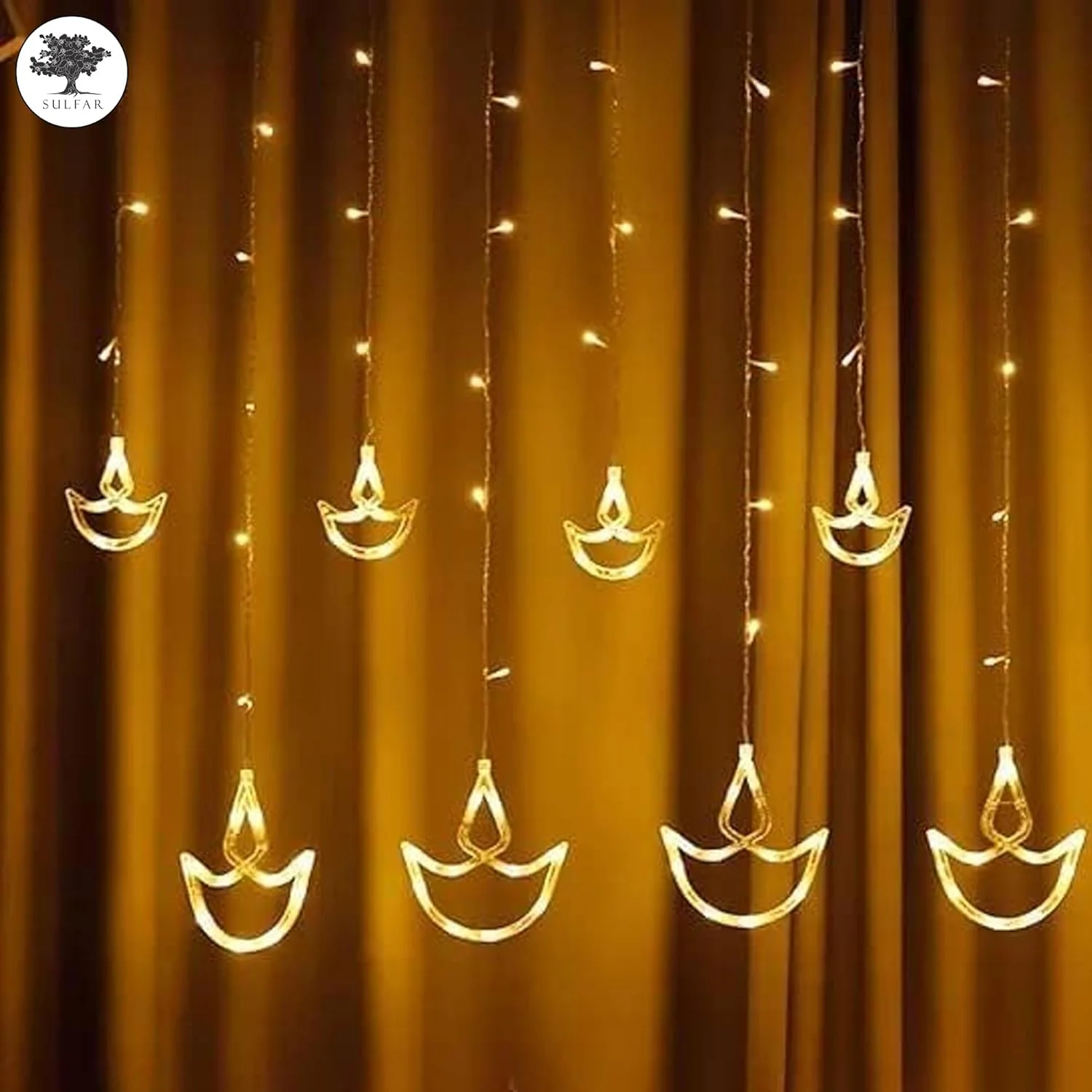 چراغهای ریسهای دیوالی Sulfar، چراغهای پردهای تزئینی منزل، چراغهای الایدی پری برای عید، تزئینات ریسهای برای رمضان، کریسمس، عروسی، مهمانی، خانه، پاسیو، چمن، چراغهای تزئینی دیوالی چراغهای ریسهای دیوالی Sulfar، چراغهای پردهای تزئینی منزل، چراغهای الایدی پری برای عید، تزئینات ریسهای برای رمضان، کریسمس، عروسی، مهمانی، خانه، پاسیو، چمن، چراغهای تزئینی دیوالی