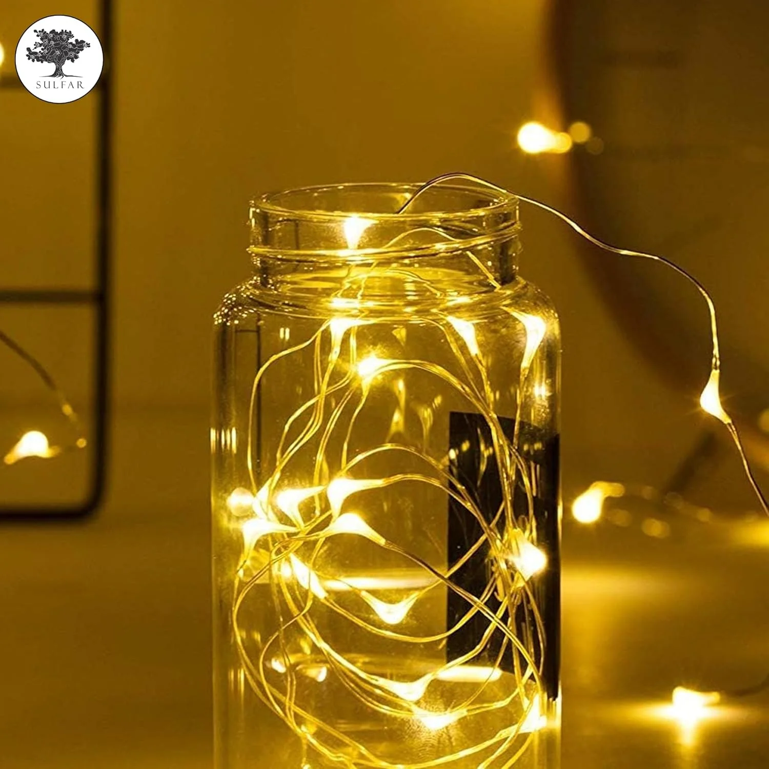 بسته 48 عددی چراغ های مفتولی LED کوچک Sulfar با باتری، 20 چراغ مفتولی مسی LED برای تزئین اتاق خواب، عروسی، کریسمس (سفید گرم) بسته 48 عددی چراغ های مفتولی LED کوچک Sulfar با باتری، 20 چراغ مفتولی مسی LED برای تزئین اتاق خواب، عروسی، کریسمس (سفید گرم)