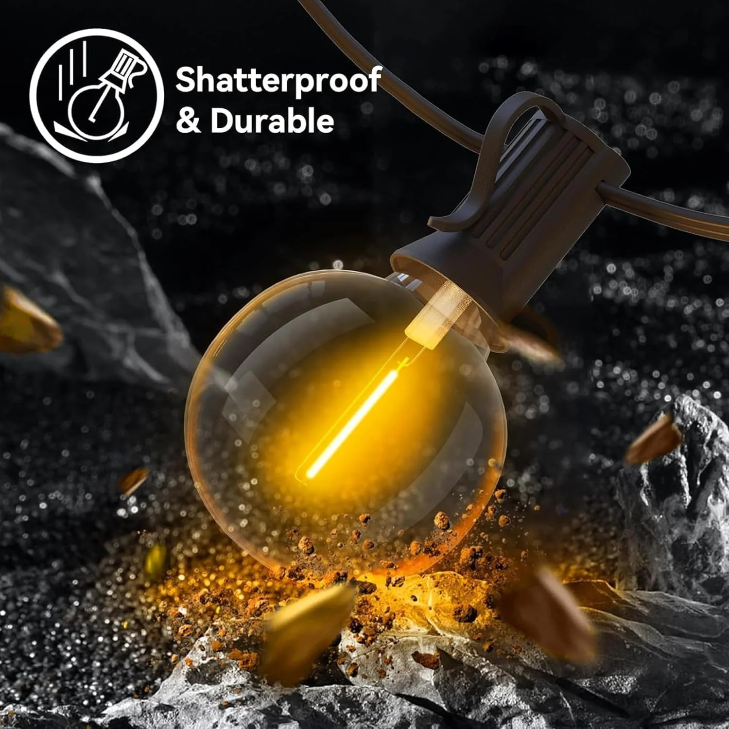 چراغ های رشته ای خورشیدی Sulfar برای فضای باز، چراغ های پری توپی کریستالی سفید گرم، ضد آب، چراغ های رشته ای خورشیدی برای باغ، نورپردازی تزئینی برای خانه، باغ، پاسیو، حیاط و مهمانی (100 LED 12M) چراغ های رشته ای خورشیدی Sulfar برای فضای باز، چراغ های پری توپی کریستالی سفید گرم، ضد آب، چراغ های رشته ای خورشیدی برای باغ، نورپردازی تزئینی برای خانه، باغ، پاسیو، حیاط و مهمانی (100 LED 12M)