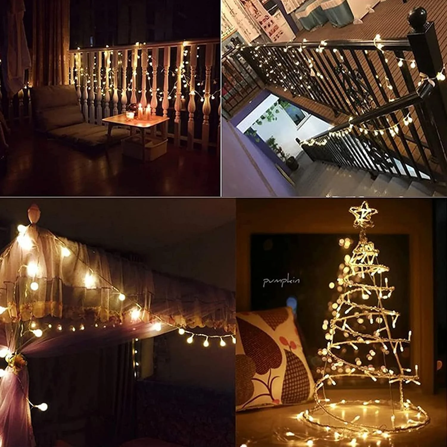 چراغ های ریسه ای رمضان Sulfar مناسب فضای باز | چراغ های پری باتری خور | دکوراسیون لامپ ستاره ای سپک تاکرا برای خانه، باغ، دکور جشنواره (سفید گرم) چراغ های ریسه ای رمضان Sulfar مناسب فضای باز | چراغ های پری باتری خور | دکوراسیون لامپ ستاره ای سپک تاکرا برای خانه، باغ، دکور جشنواره (سفید گرم)