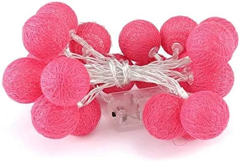 چراغ های رشته ای 10 LED توپ پنبه ای، نور گرم سفید، باتری خور، چراغ های فانوسی پری توپی برای دکوراسیون منزل و مهمانی باغ، قرمز گل رز چراغ های رشته ای 10 LED توپ پنبه ای، نور گرم سفید، باتری خور، چراغ های فانوسی پری توپی برای دکوراسیون منزل و مهمانی باغ، قرمز گل رز