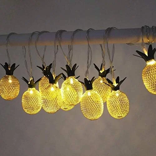 چراغ های رشته ای آناناسی، 10 چراغ ال ای دی پری با باتری برای دکوراسیون کریسمس، خانه، مهمانی عروسی، اتاق خواب، تولد (سفید گرم) چراغ های رشته ای آناناسی، 10 چراغ ال ای دی پری با باتری برای دکوراسیون کریسمس، خانه، مهمانی عروسی، اتاق خواب، تولد (سفید گرم)