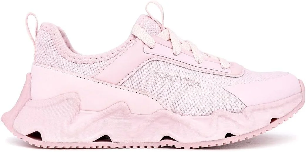 کفش‌های کتانی دخترانه ناتیکا - کفش‌های تنیس غیررسمی و تنفسی با زیره موج‌دار و بالشتکی برای کودکان بزرگ و کوچک