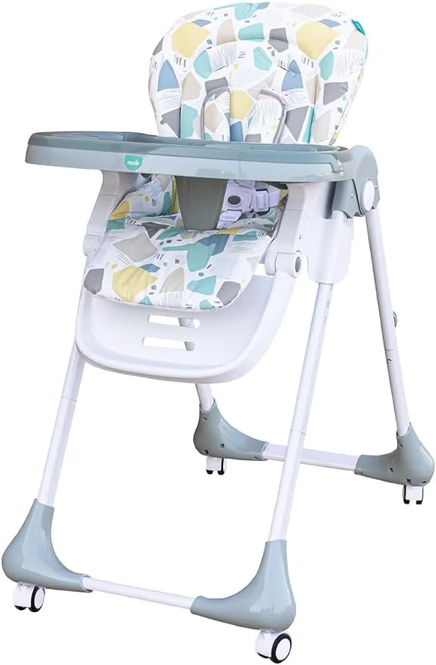 صندلی غذای کودک مون مدل Apex - ایمن و کم جا - راه حل تغذیه برای نوزادان و کودکان نوپا! با ارتفاع قابل تنظیم و قابلیت خواباندن - خاکستری