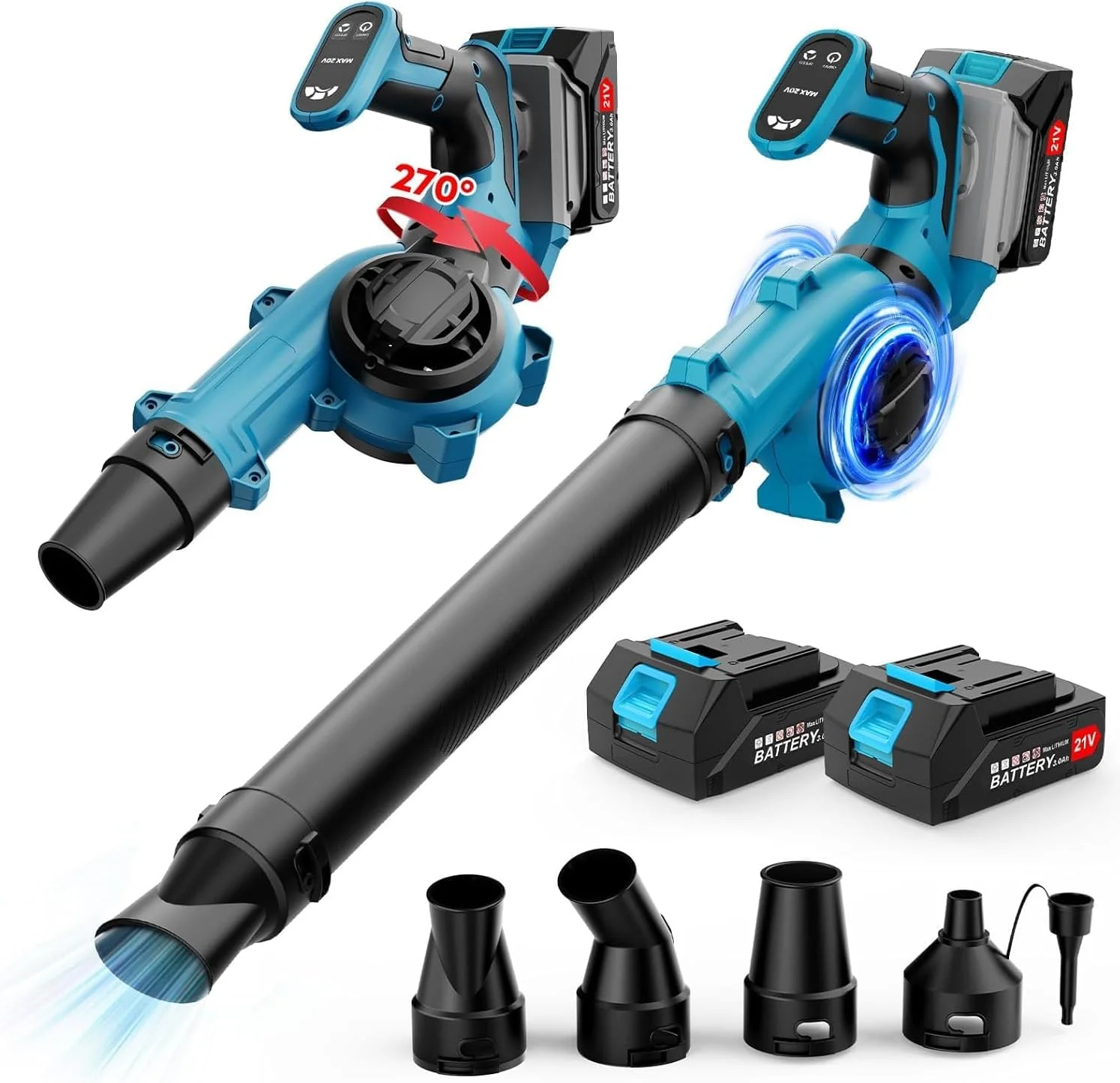 دمنده برگ برقی XISICIAO، دمنده برگ بی سیم دستی با باتری 6000 میلی آمپر ساعتی، دسته قابل تنظیم، 3 حالت سرعت، برای مراقبت از چمن، دمیدن برگ، گرد و غبار، برف دمنده برگ برقی XISICIAO، دمنده برگ بی سیم دستی با باتری 6000 میلی آمپر ساعتی، دسته قابل تنظیم، 3 حالت سرعت، برای مراقبت از چمن، دمیدن برگ، گرد و غبار، برف