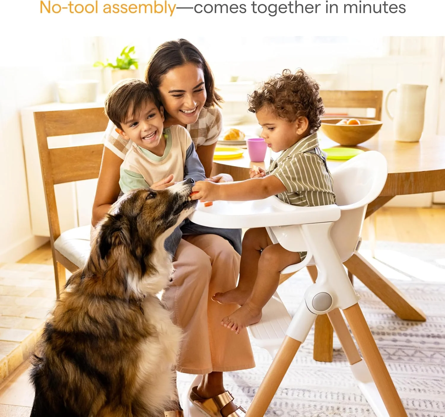 صندلی غذای تاشو و شناور کودک و نوپا مانچکین - تمیز کردن آسان، جمع و جور و سبک وزن، عالی برای فضاهای کوچک، مناسب از 6 تا 36 ماهگی (حداکثر 15 کیلوگرم)، سفید با پایه های چوبی صندلی غذای تاشو و شناور کودک و نوپا مانچکین - تمیز کردن آسان، جمع و جور و سبک وزن، عالی برای فضاهای کوچک، مناسب از 6 تا 36 ماهگی (حداکثر 15 کیلوگرم)، سفید با پایه های چوبی