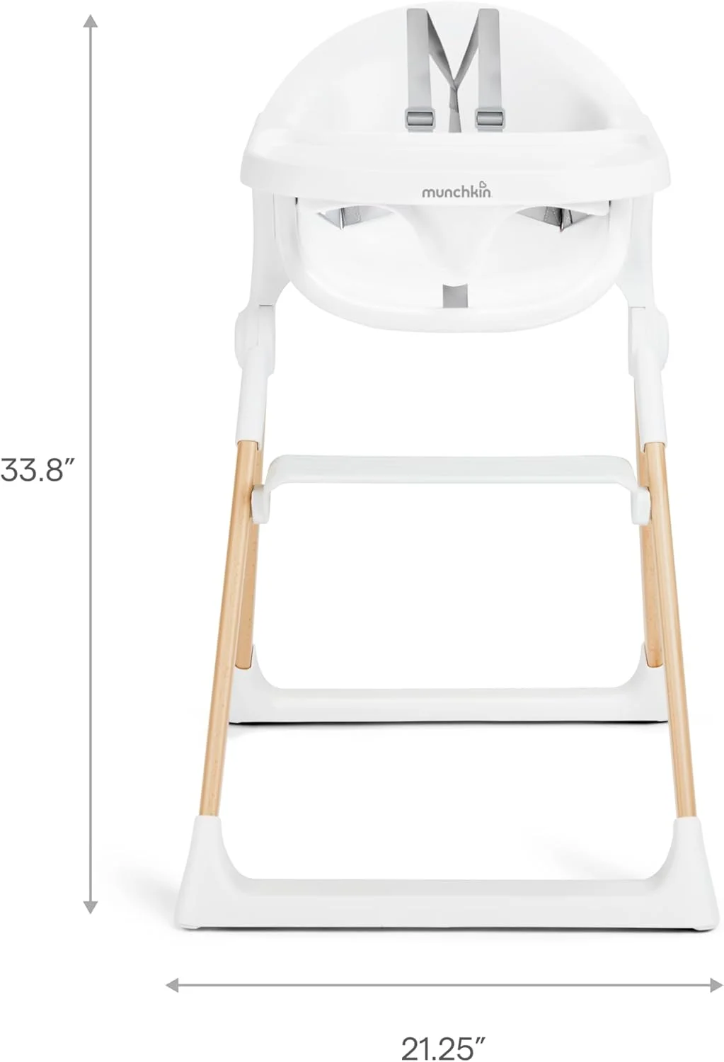 صندلی غذای تاشو و شناور کودک و نوپا مانچکین - تمیز کردن آسان، جمع و جور و سبک وزن، عالی برای فضاهای کوچک، مناسب از 6 تا 36 ماهگی (حداکثر 15 کیلوگرم)، سفید با پایه های چوبی صندلی غذای تاشو و شناور کودک و نوپا مانچکین - تمیز کردن آسان، جمع و جور و سبک وزن، عالی برای فضاهای کوچک، مناسب از 6 تا 36 ماهگی (حداکثر 15 کیلوگرم)، سفید با پایه های چوبی