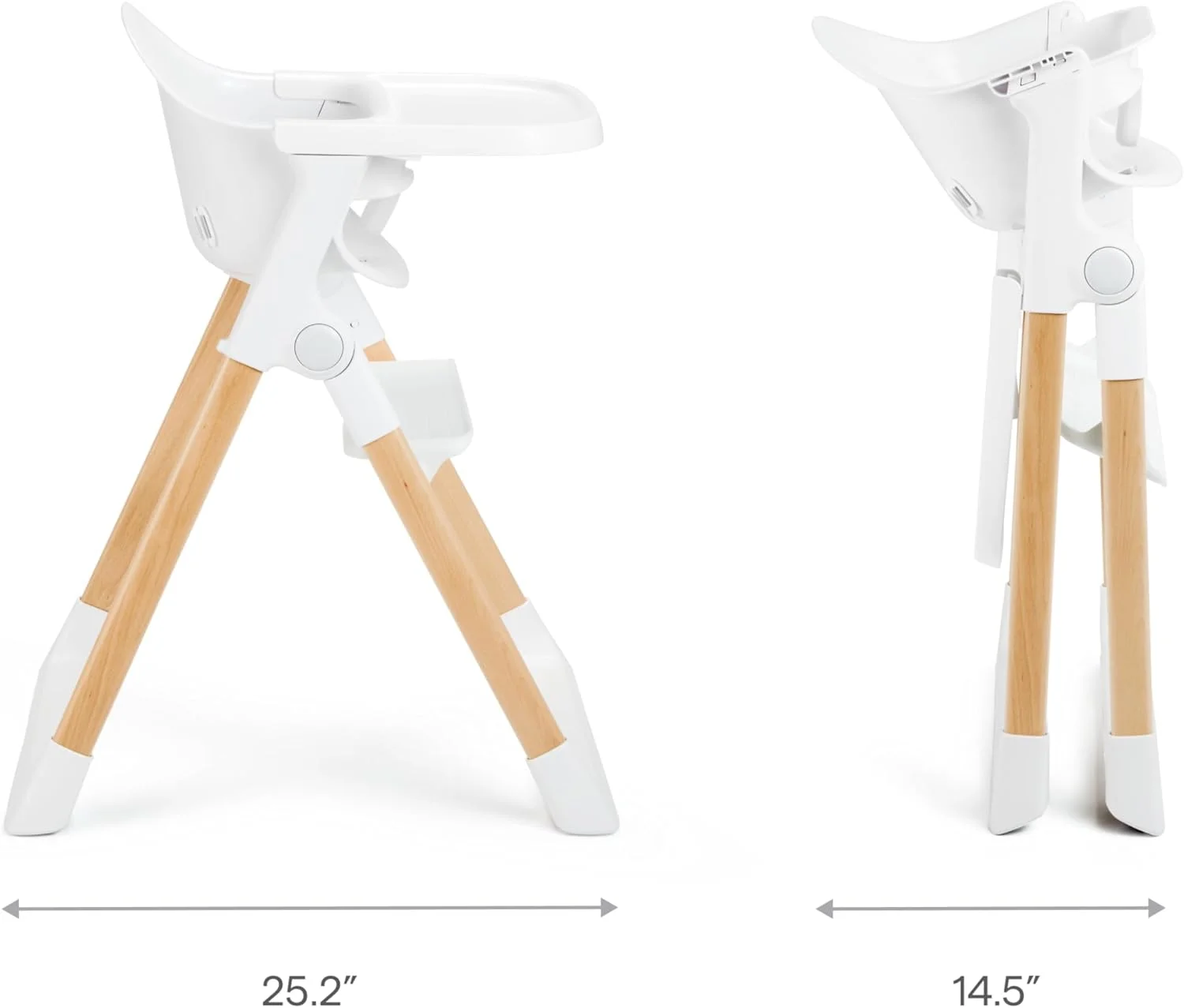 صندلی غذای تاشو و شناور کودک و نوپا مانچکین - تمیز کردن آسان، جمع و جور و سبک وزن، عالی برای فضاهای کوچک، مناسب از 6 تا 36 ماهگی (حداکثر 15 کیلوگرم)، سفید با پایه های چوبی صندلی غذای تاشو و شناور کودک و نوپا مانچکین - تمیز کردن آسان، جمع و جور و سبک وزن، عالی برای فضاهای کوچک، مناسب از 6 تا 36 ماهگی (حداکثر 15 کیلوگرم)، سفید با پایه های چوبی