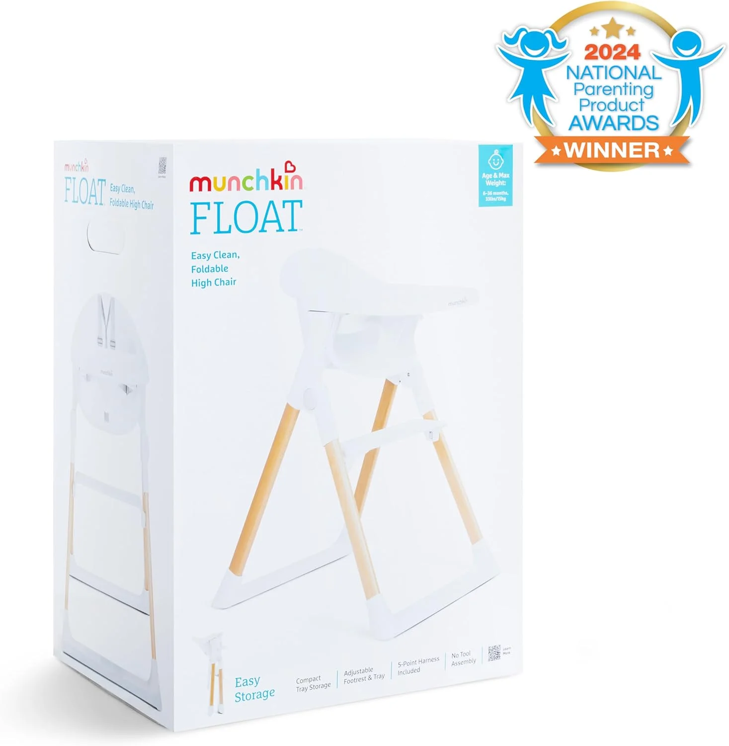 صندلی غذای تاشو و شناور کودک و نوپا مانچکین - تمیز کردن آسان، جمع و جور و سبک وزن، عالی برای فضاهای کوچک، مناسب از 6 تا 36 ماهگی (حداکثر 15 کیلوگرم)، سفید با پایه های چوبی صندلی غذای تاشو و شناور کودک و نوپا مانچکین - تمیز کردن آسان، جمع و جور و سبک وزن، عالی برای فضاهای کوچک، مناسب از 6 تا 36 ماهگی (حداکثر 15 کیلوگرم)، سفید با پایه های چوبی