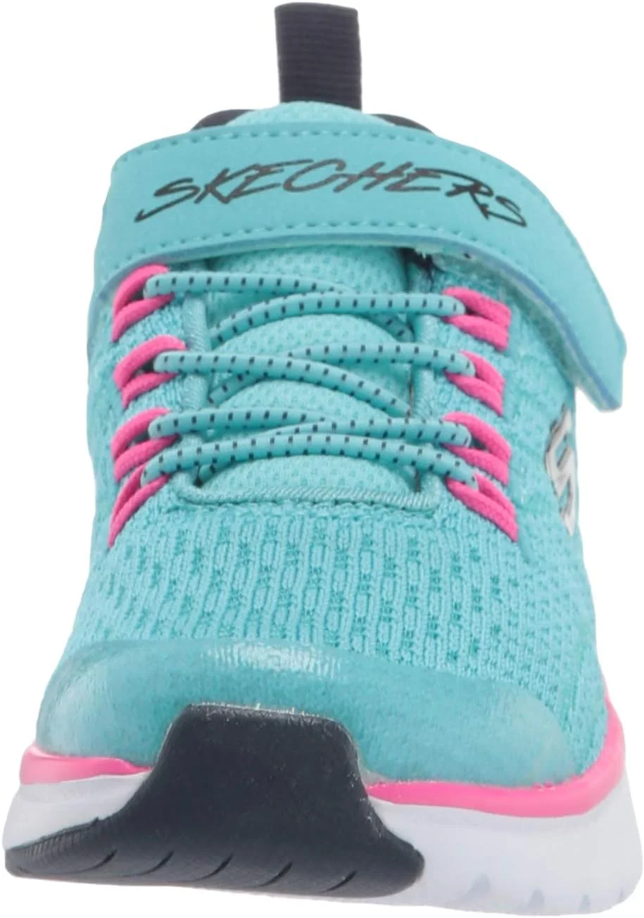 کفش ورزشی دخترانه اسکیچرز، سبک وزن، دارای فوم حافظه دار خنک کننده هوا، فیروزه ای/چند رنگ، سایز 1 کفش ورزشی دخترانه اسکیچرز، سبک وزن، دارای فوم حافظه دار خنک کننده هوا، فیروزه ای/چند رنگ، سایز 1