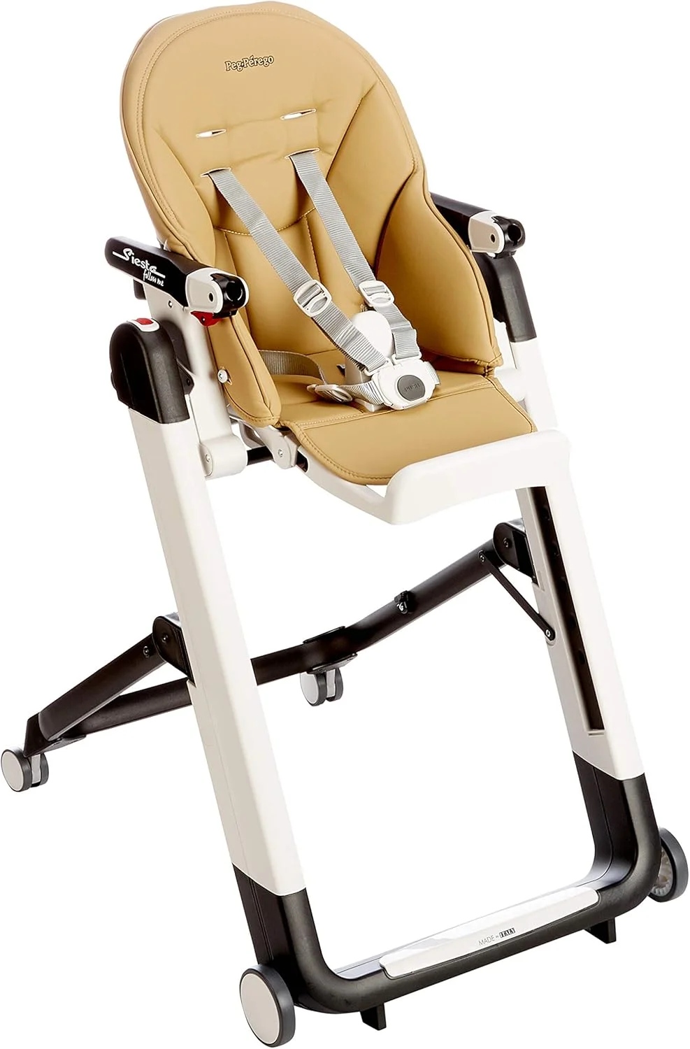 صندلی غذای چند منظوره و جمع و جور Peg Perego Siesta Follow Me برای کودکان، مناسب از بدو تولد تا 3 سال (تا 15 کیلوگرم) - Noce
