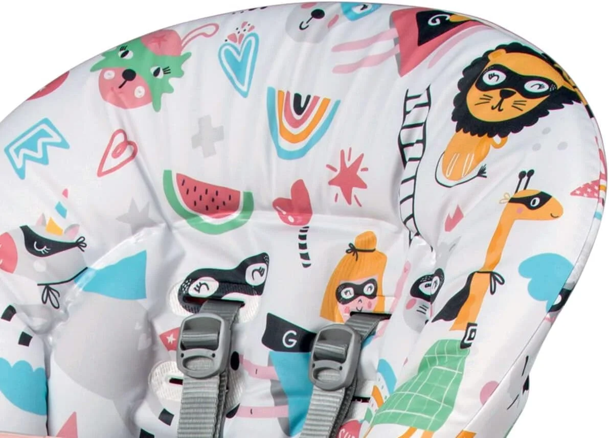 صندلی غذای کودک پرگو مدل Prima Pappa Follow Me - صندلی غذاخوری و تکیه گاه چند منظوره با کمربند ایمنی 5 نقطه ای، چرخ های با حرکت آسان، قابل تنظیم در 7 ارتفاع مختلف، از 0 تا 36 ماهگی، طرح Super Girl صندلی غذای کودک پرگو مدل Prima Pappa Follow Me - صندلی غذاخوری و تکیه گاه چند منظوره با کمربند ایمنی 5 نقطه ای، چرخ های با حرکت آسان، قابل تنظیم در 7 ارتفاع مختلف، از 0 تا 36 ماهگی، طرح Super Girl