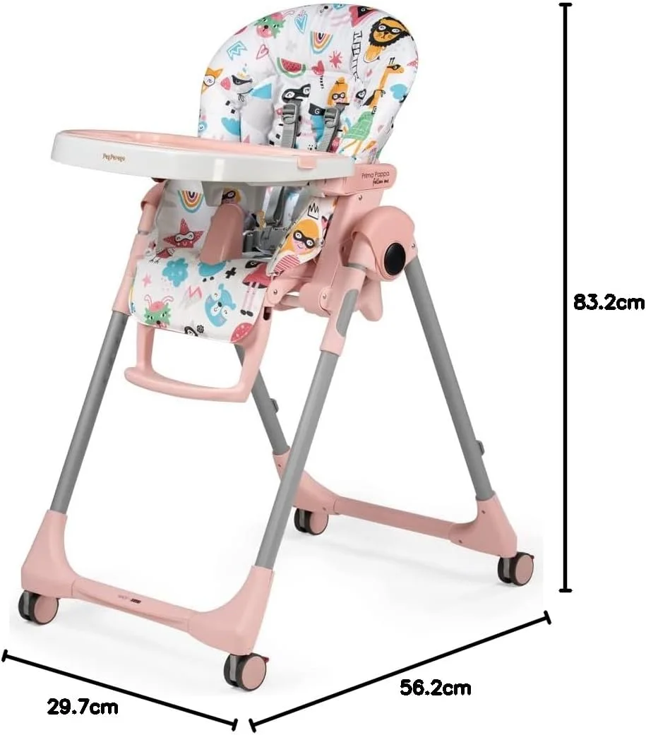 صندلی غذای کودک پرگو مدل Prima Pappa Follow Me - صندلی غذاخوری و تکیه گاه چند منظوره با کمربند ایمنی 5 نقطه ای، چرخ های با حرکت آسان، قابل تنظیم در 7 ارتفاع مختلف، از 0 تا 36 ماهگی، طرح Super Girl صندلی غذای کودک پرگو مدل Prima Pappa Follow Me - صندلی غذاخوری و تکیه گاه چند منظوره با کمربند ایمنی 5 نقطه ای، چرخ های با حرکت آسان، قابل تنظیم در 7 ارتفاع مختلف، از 0 تا 36 ماهگی، طرح Super Girl