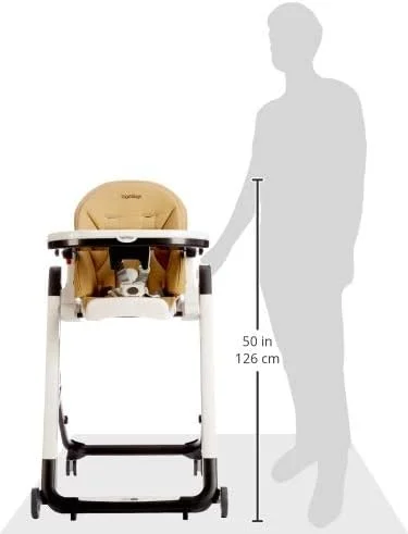 صندلی غذای چند منظوره و جمع و جور Peg Perego Siesta Follow Me برای کودکان، مناسب از بدو تولد تا 3 سال (تا 15 کیلوگرم) - Noce