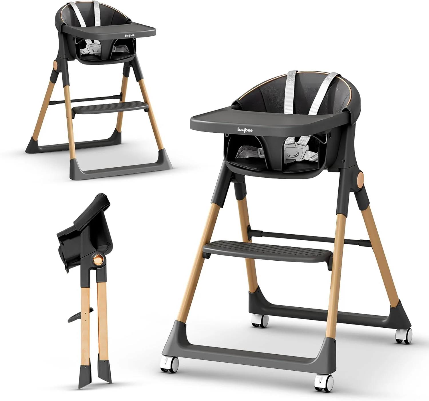 صندلی غذای کودک 3 در 1 پریمیوم Baybee | صندلی غذاخوری کودک نوپا، صندلی غذاخوری و صندلی غذاخوری برای نوزادان و کودکان با ایمنی 5 نقطه ای، سینی قابل تنظیم، مناسب برای نوزادان 6 ماهه تا 5 ساله (مشکی) صندلی غذای کودک 3 در 1 پریمیوم Baybee | صندلی غذاخوری کودک نوپا، صندلی غذاخوری و صندلی غذاخوری برای نوزادان و کودکان با ایمنی 5 نقطه ای، سینی قابل تنظیم، مناسب برای نوزادان 6 ماهه تا 5 ساله (مشکی)